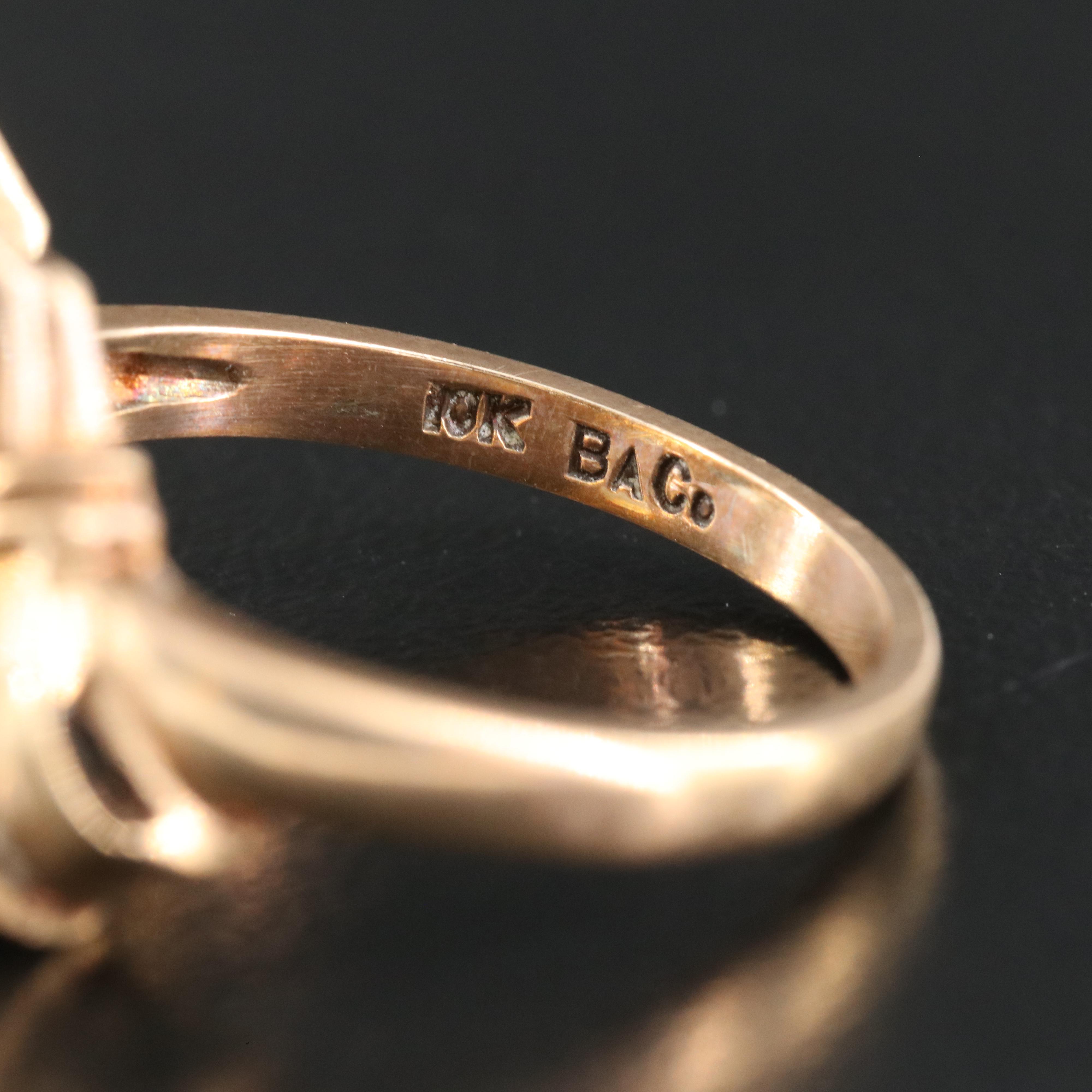 Block-Alexander 10K Citrine Ring