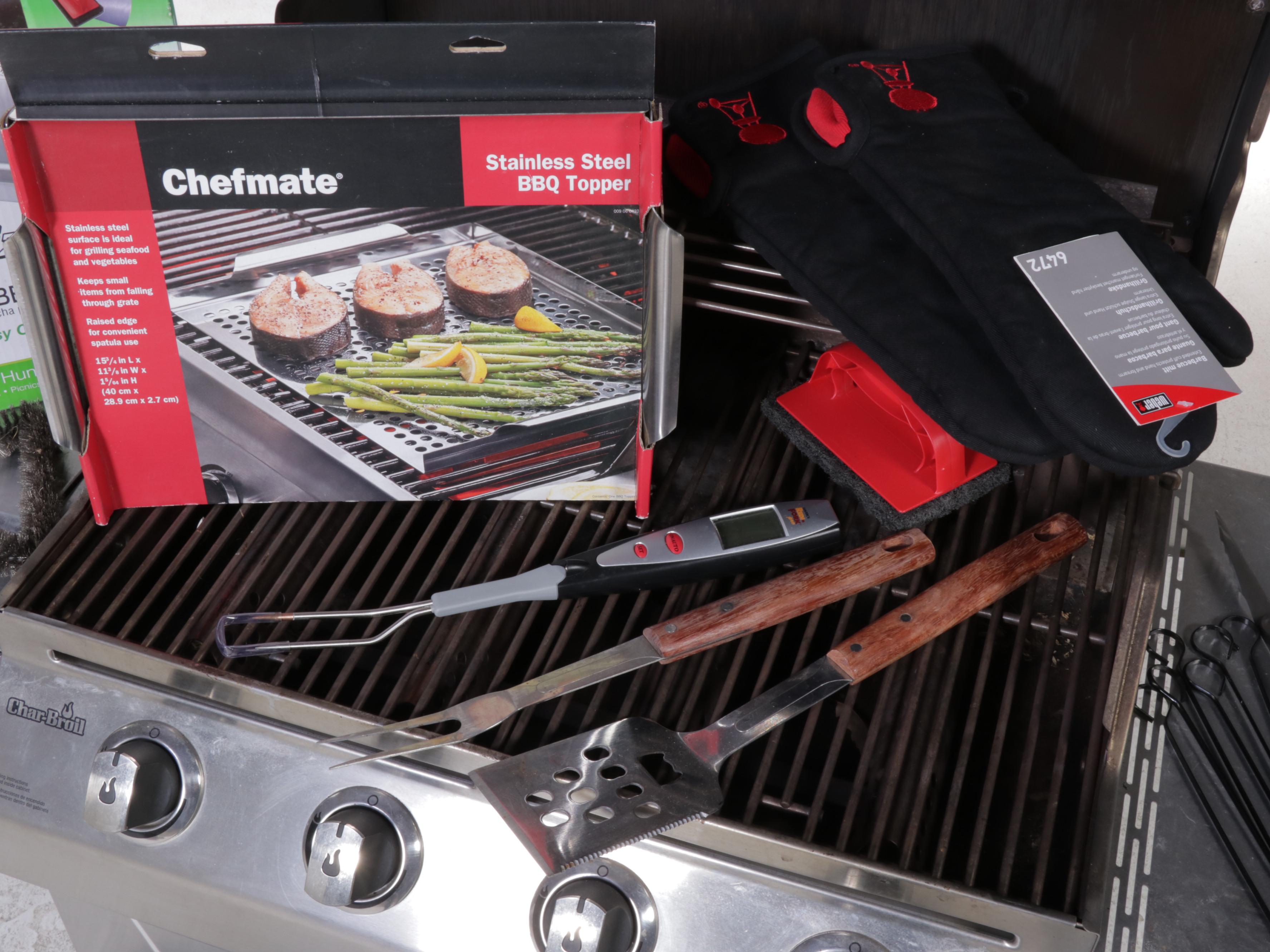 Char-Broil Stainless Steel Gas Grill With Accessories