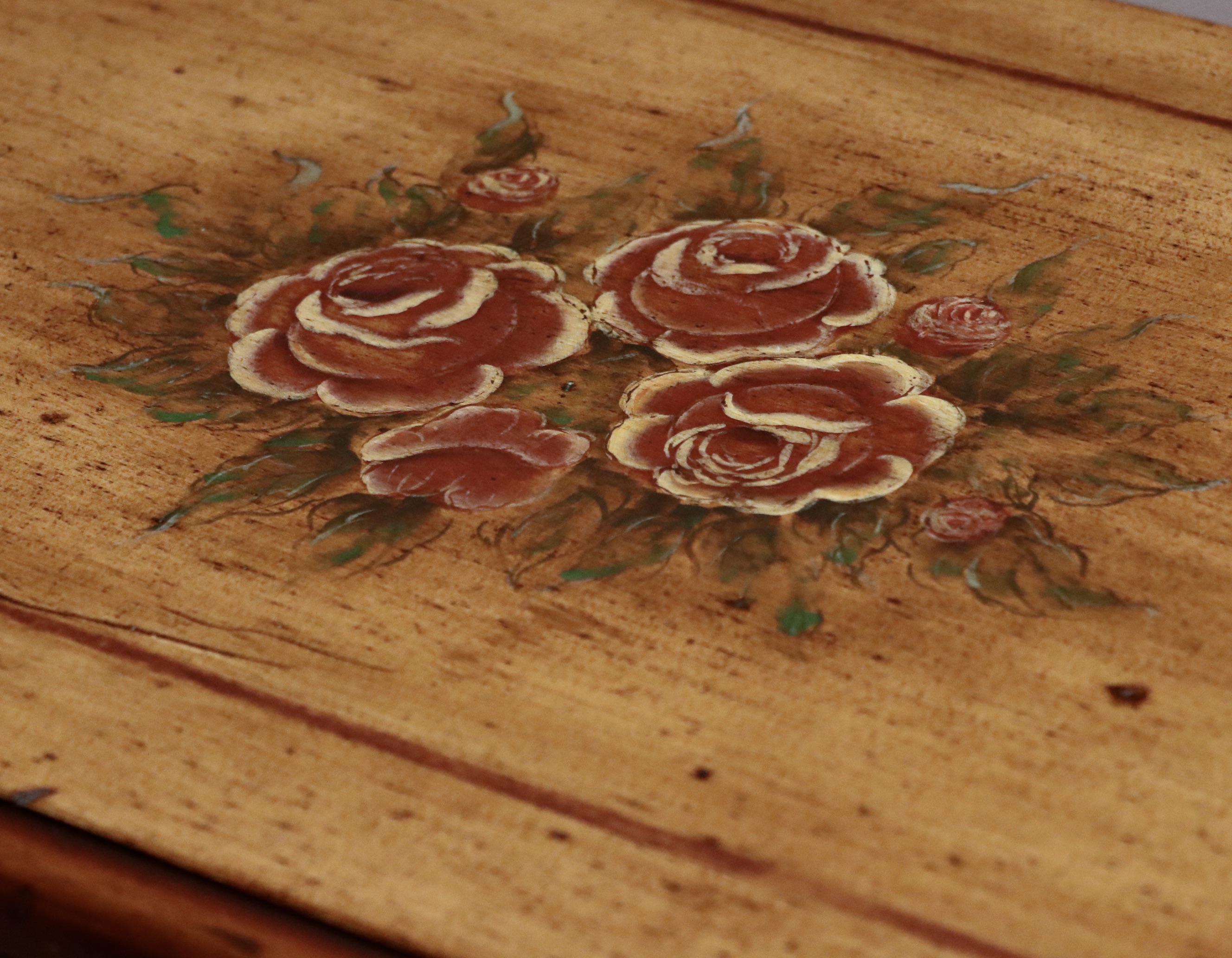 Oriental Treasures Paint-Decorated Commode Cabinet