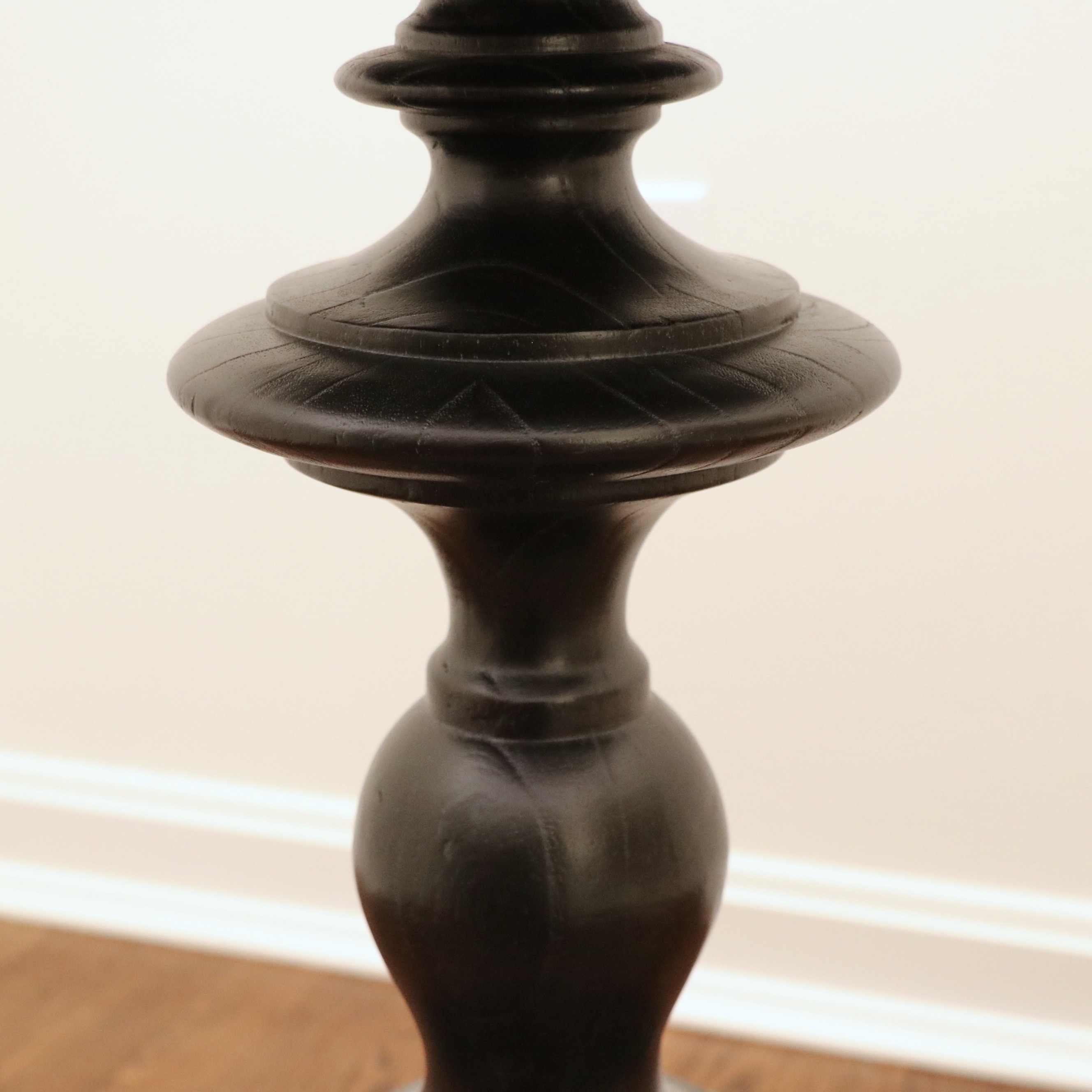 Ethan Allen "Brandt" Custom-Upholstered Spindle Chair and "Romano" Accent Table