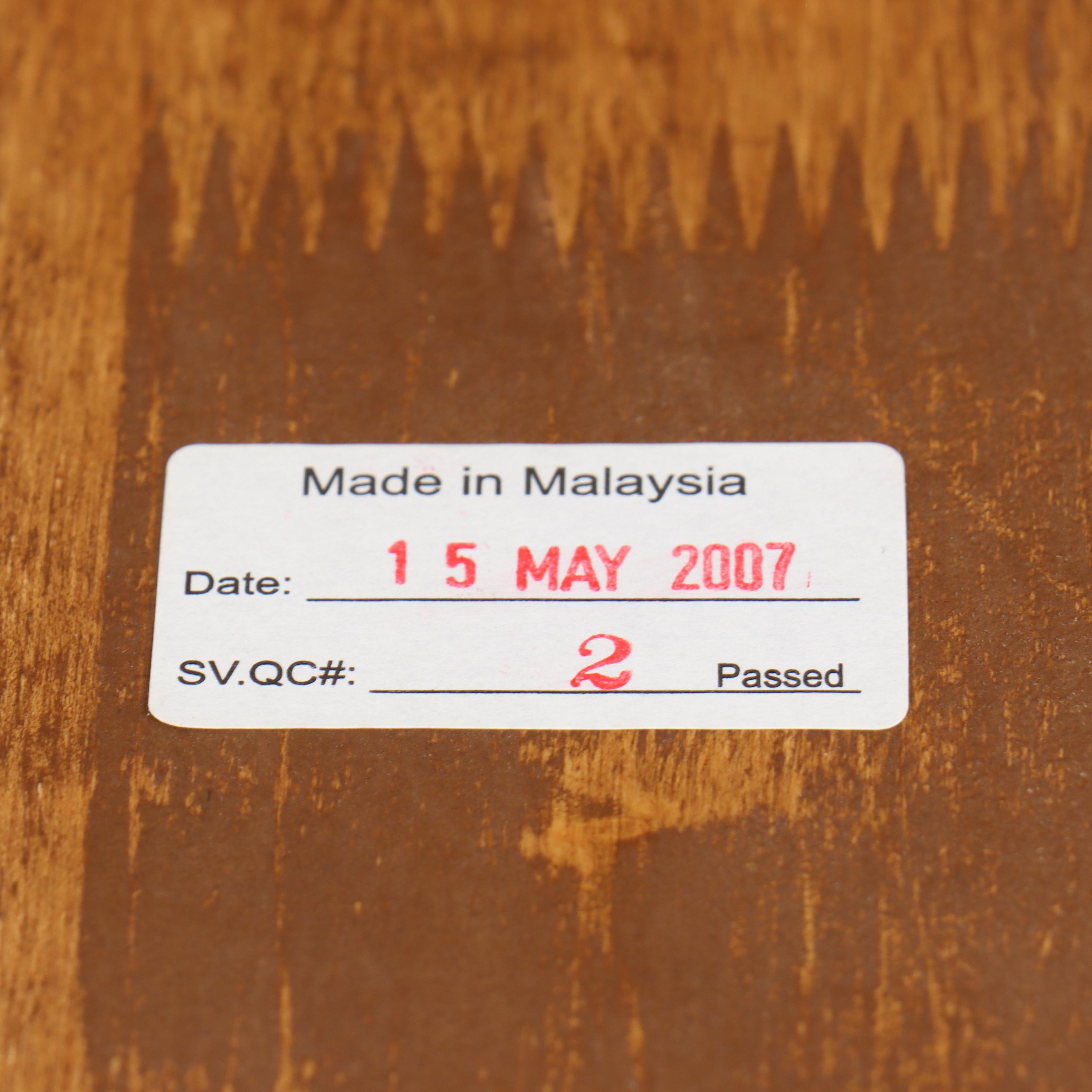 Early American Style Wooden Drop Leaf Table and Pair of Windsor Side Chairs