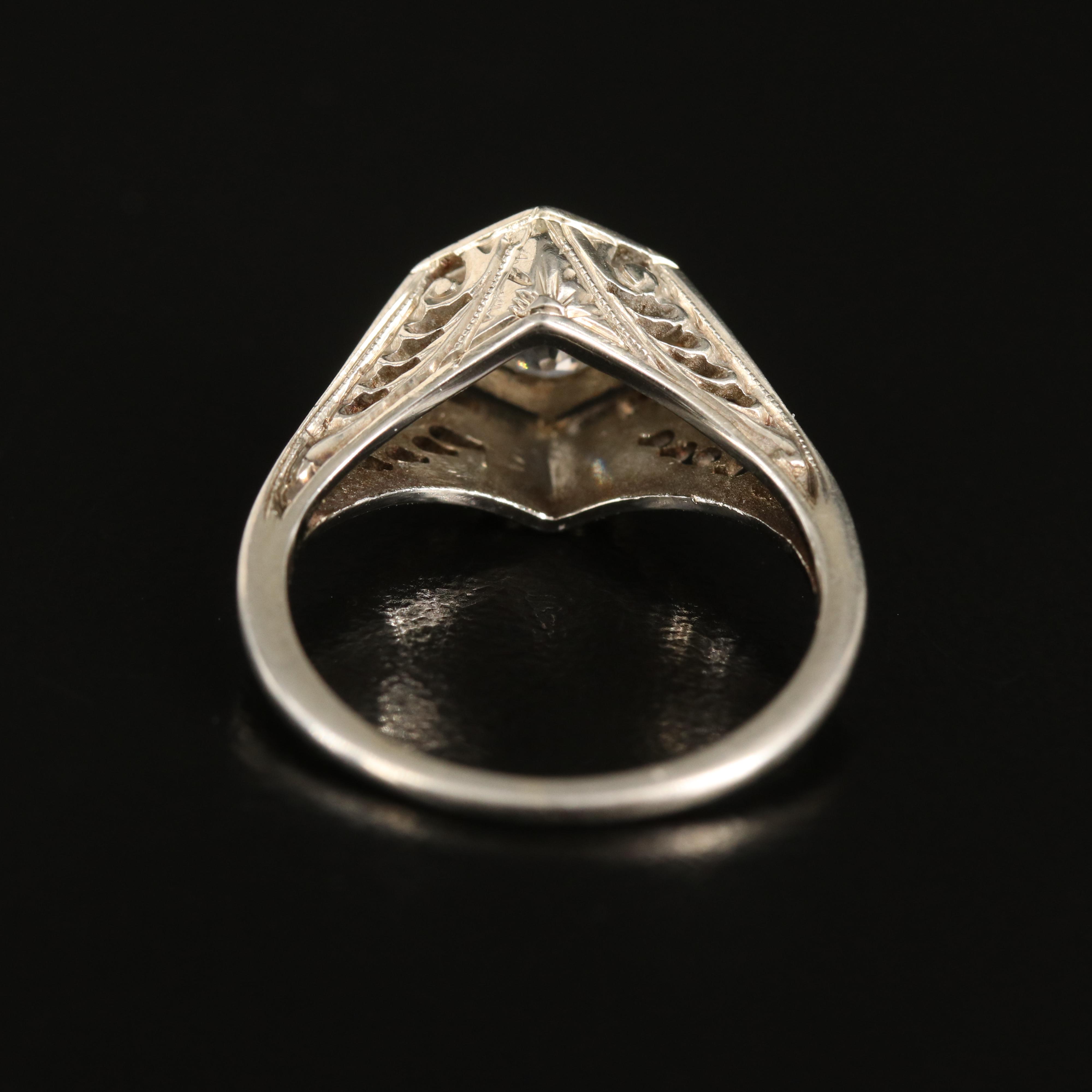Antique 18K 0.40 CT Diamond Ring