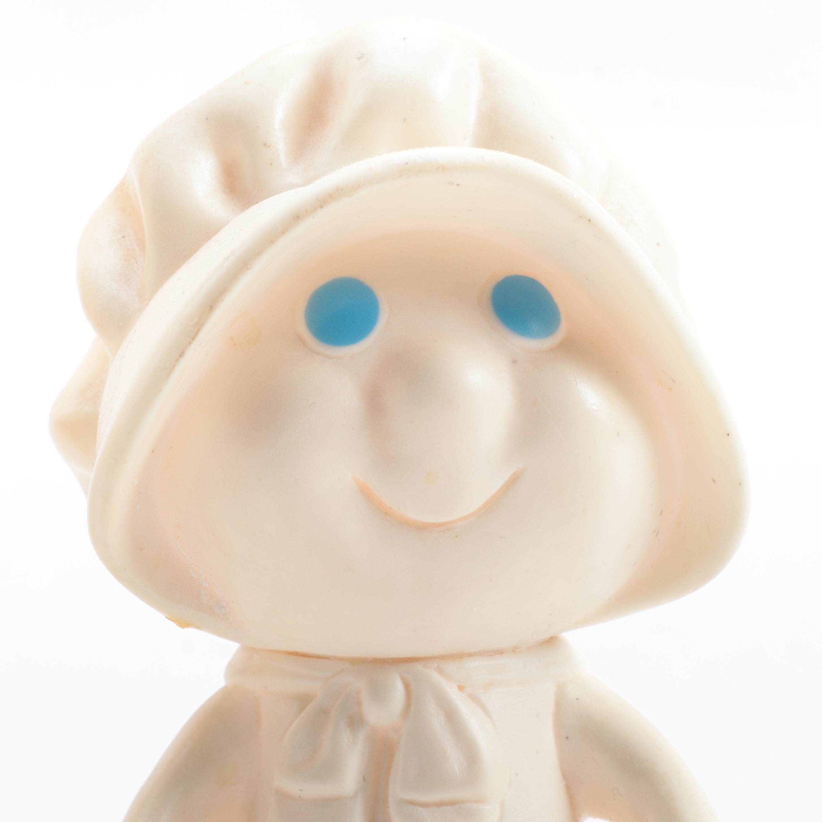 Pillsbury Poppin' Fresh Doughboy and Dough Girl Vinyl Advertising Dolls