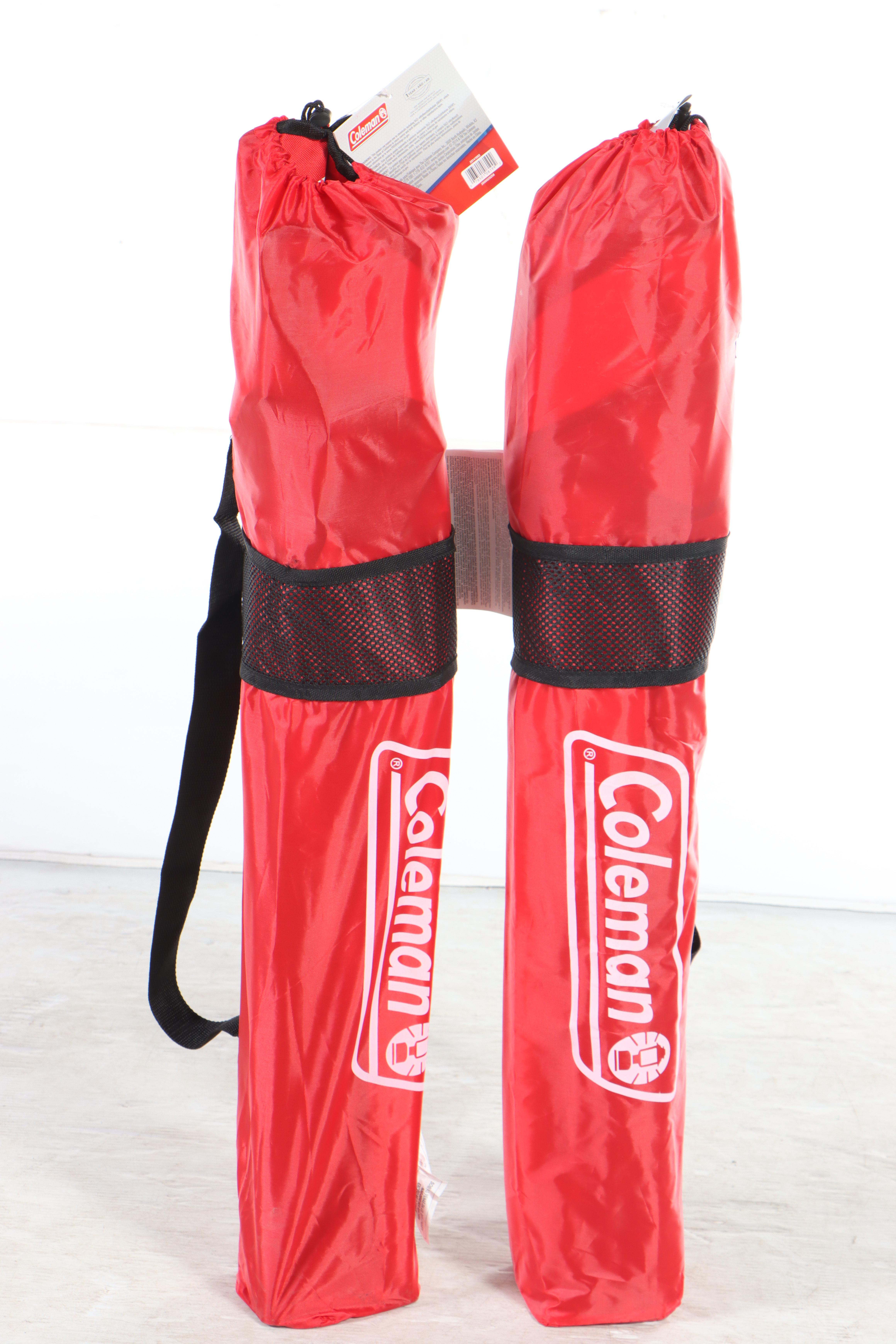 Two Coleman Broadband Mesh Quad Chairs