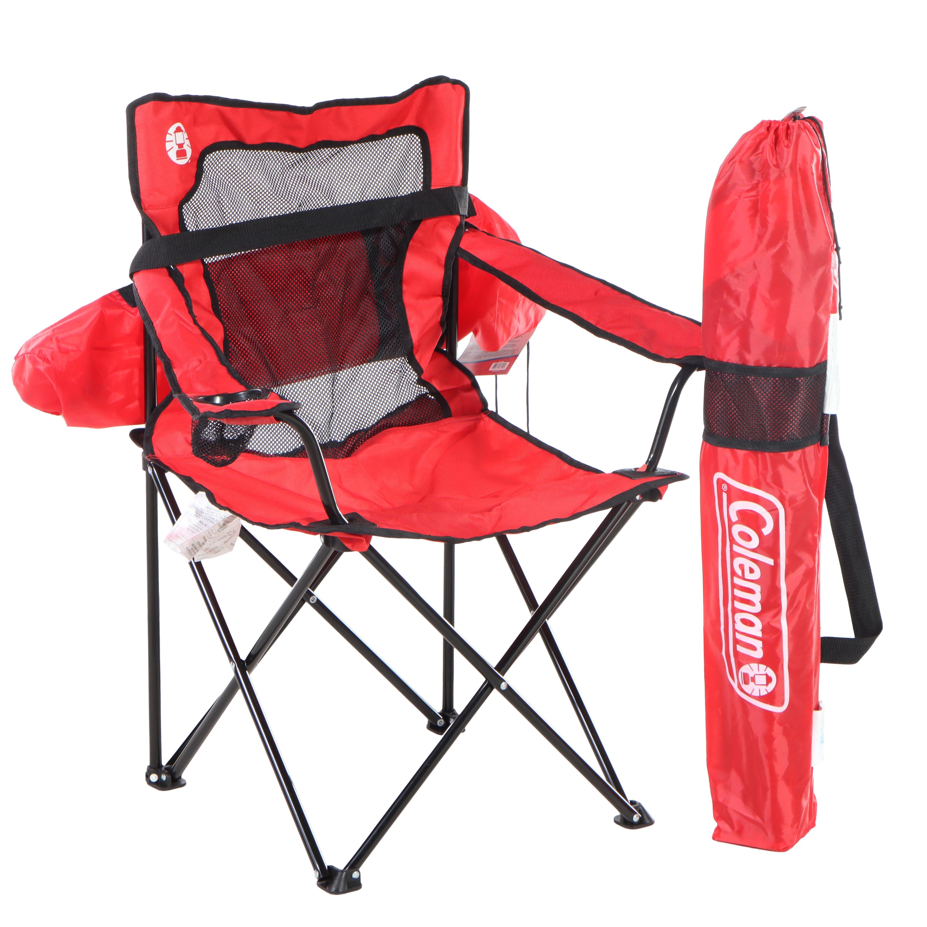 Two Coleman Broadband Mesh Quad Chairs