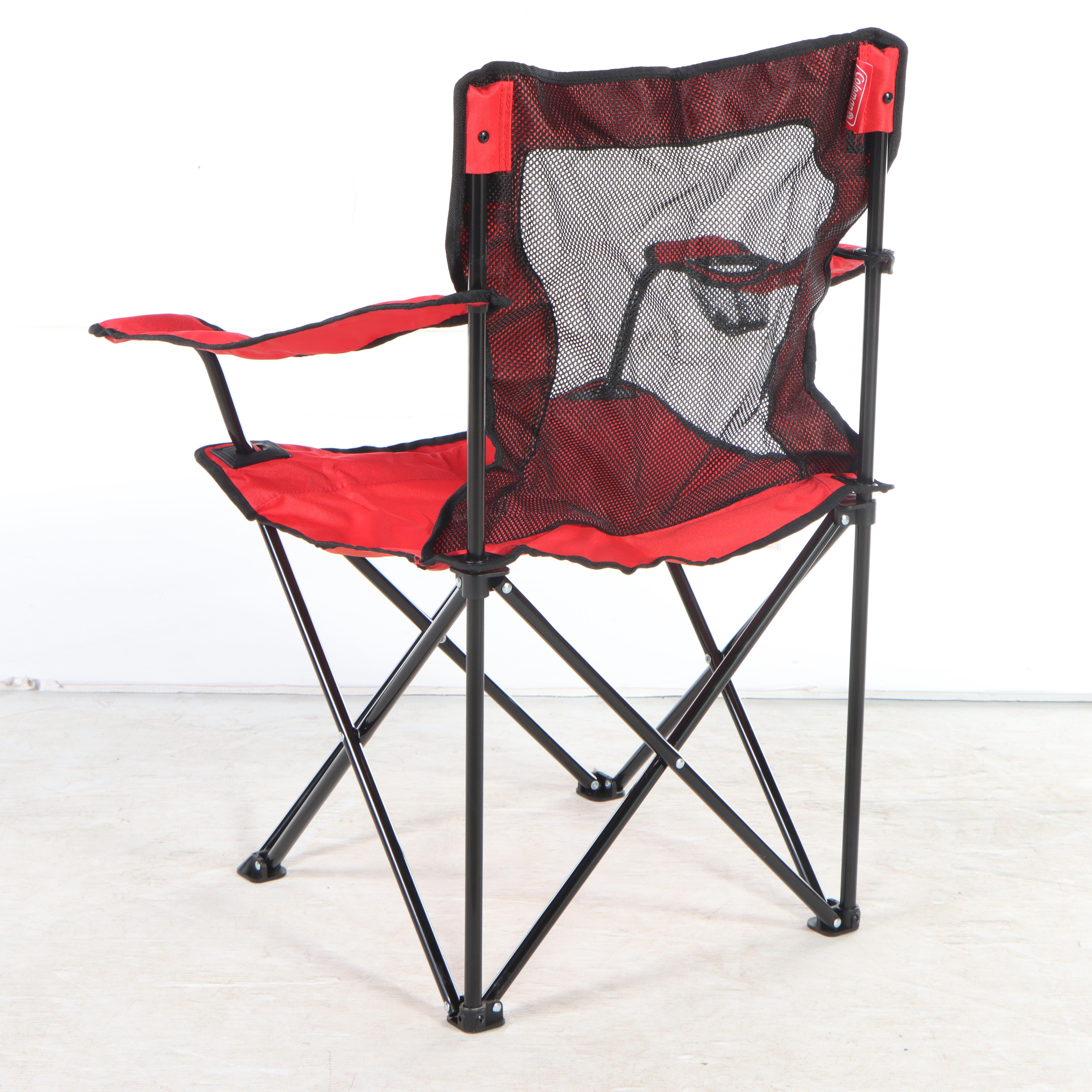 Two Coleman Broadband Mesh Quad Chairs