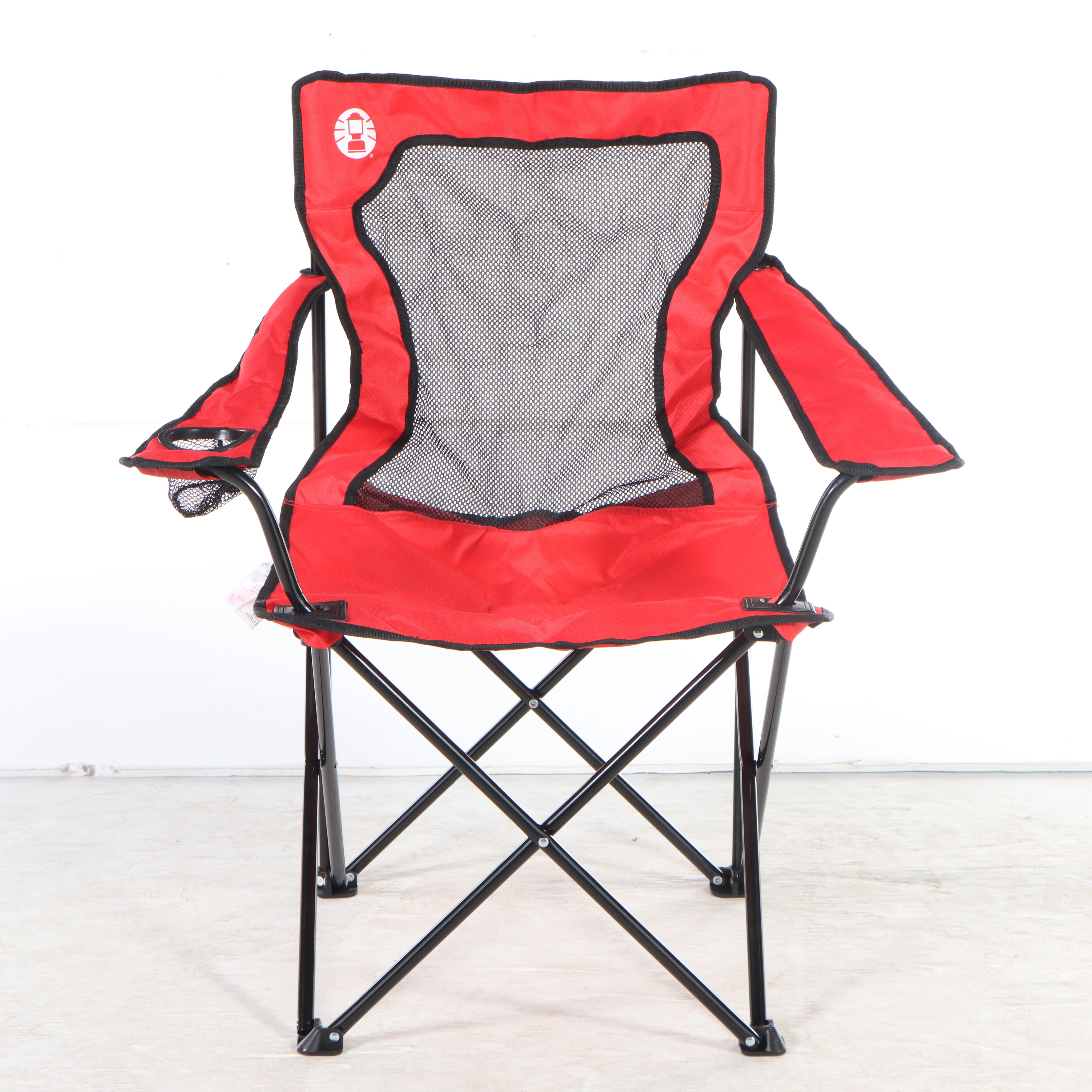 Two Coleman Broadband Mesh Quad Chairs