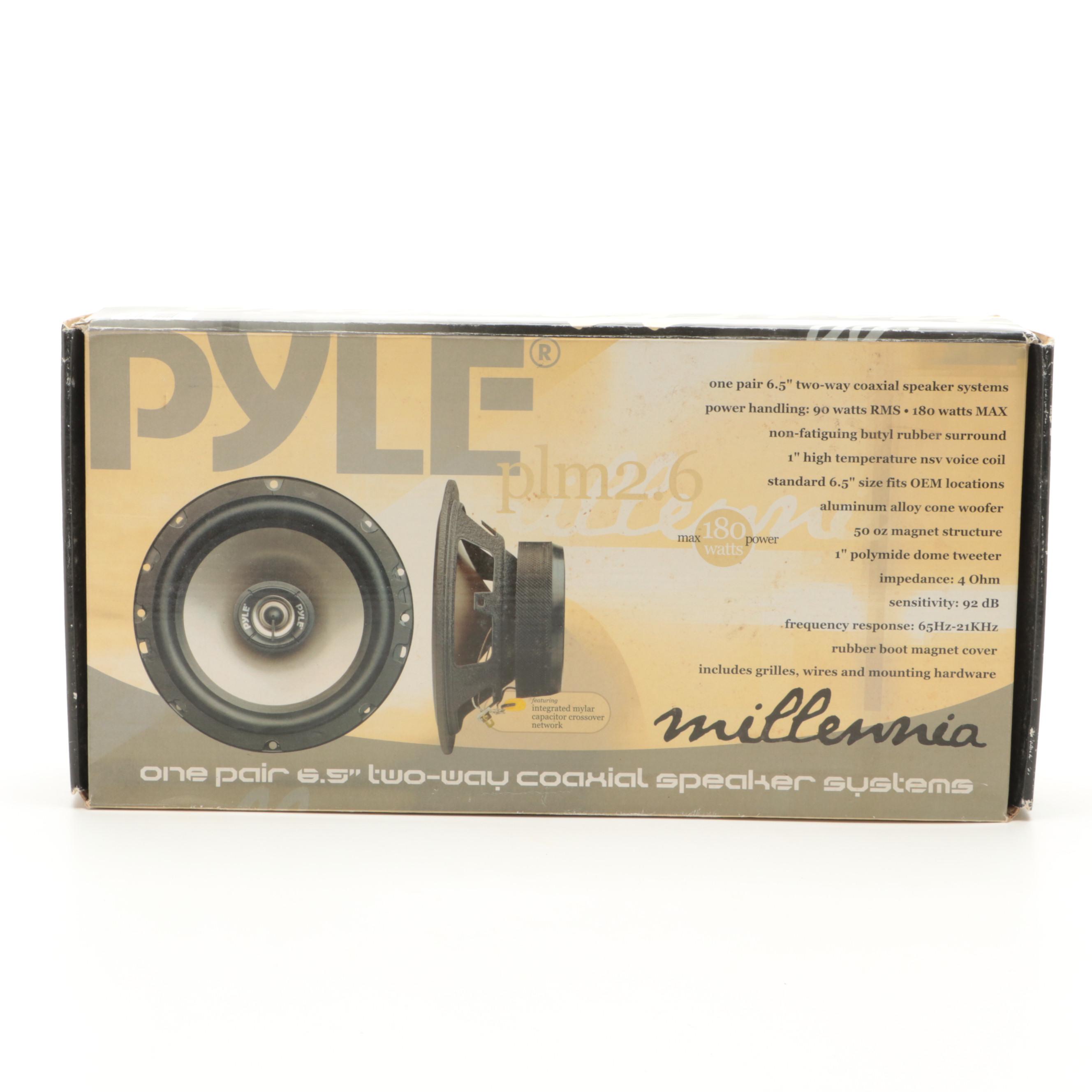 Pyle "Millennia" Coaxial Speaker Systems with Kenwood Car Speakers