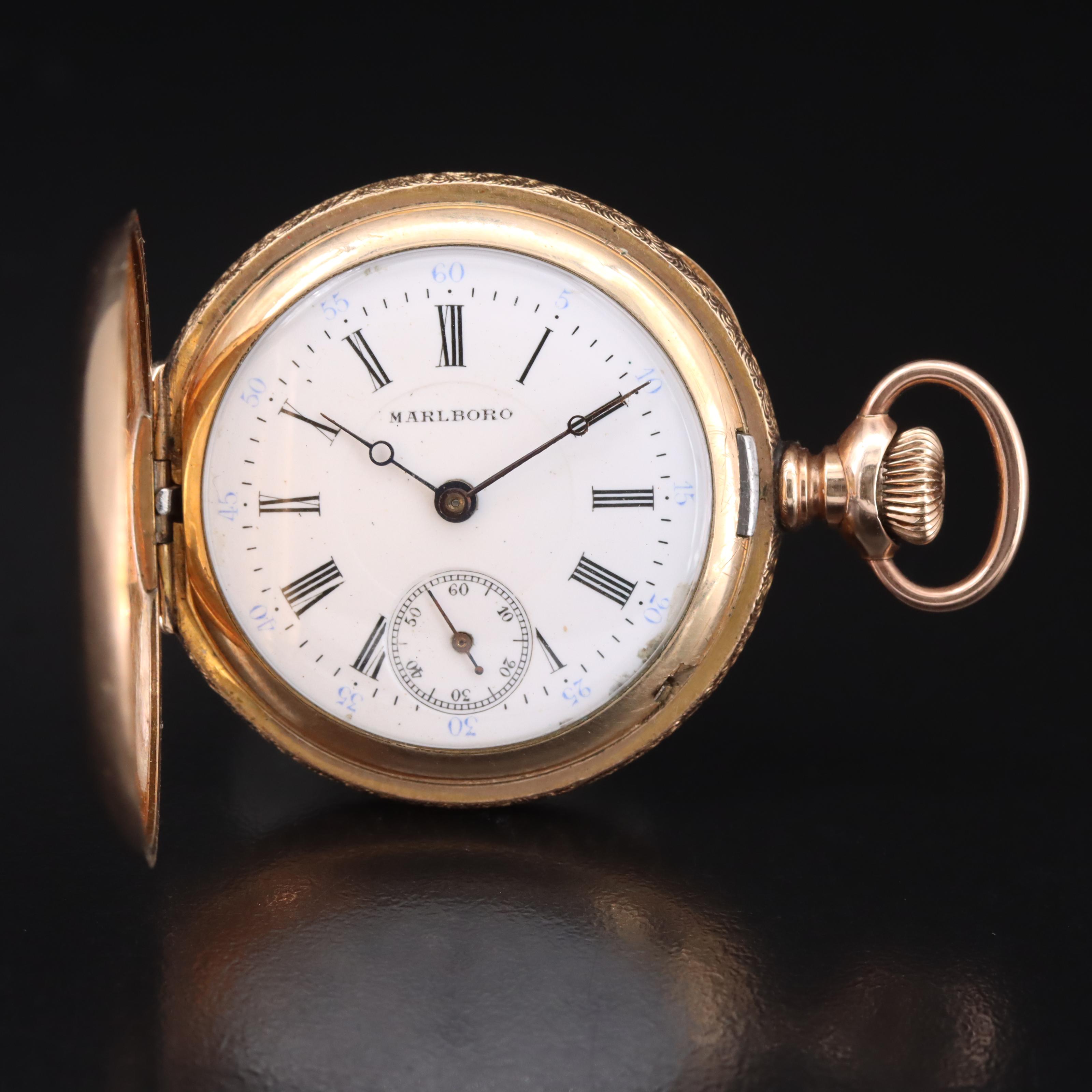 Marlboro Gold-Filled Pocket Watch