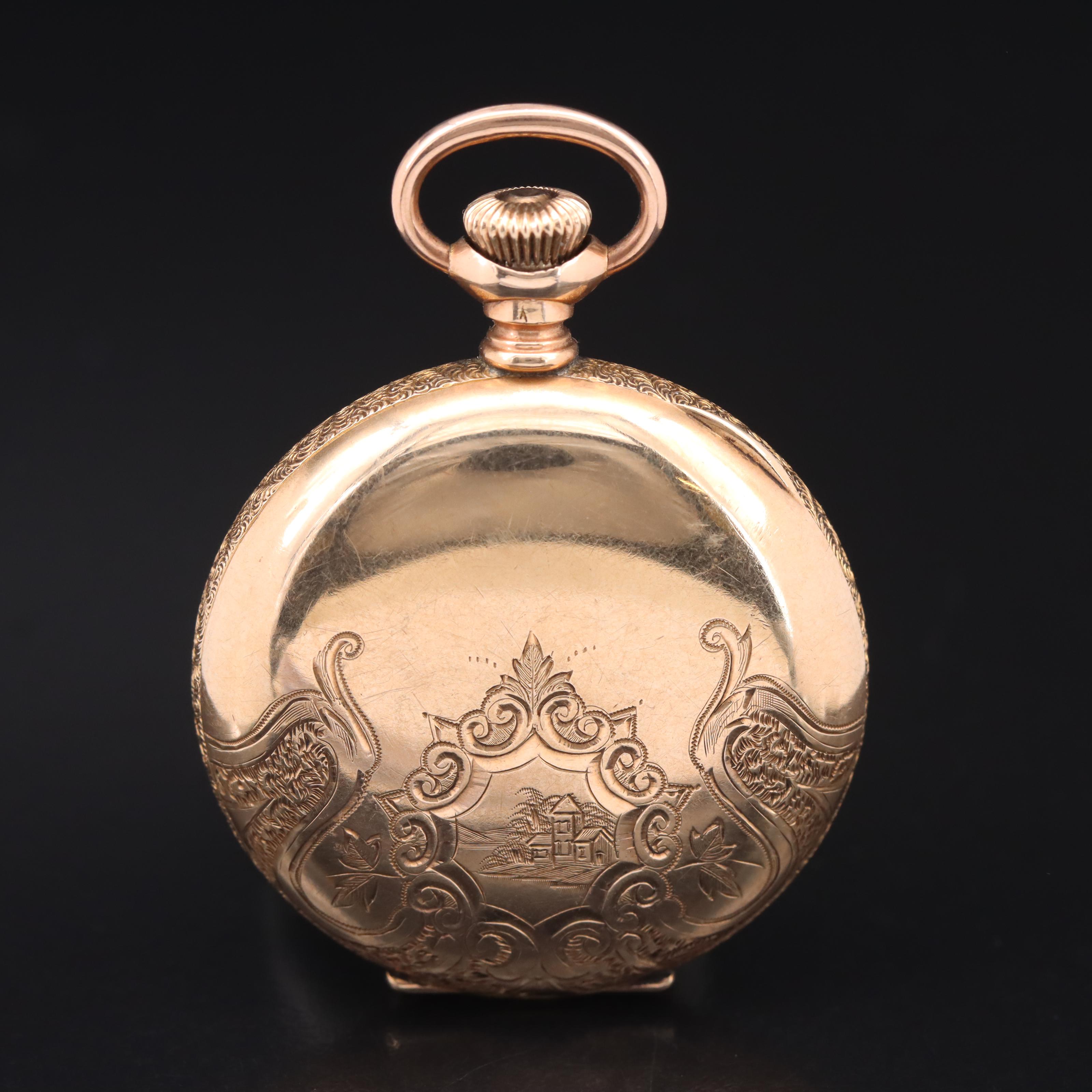 Marlboro Gold-Filled Pocket Watch