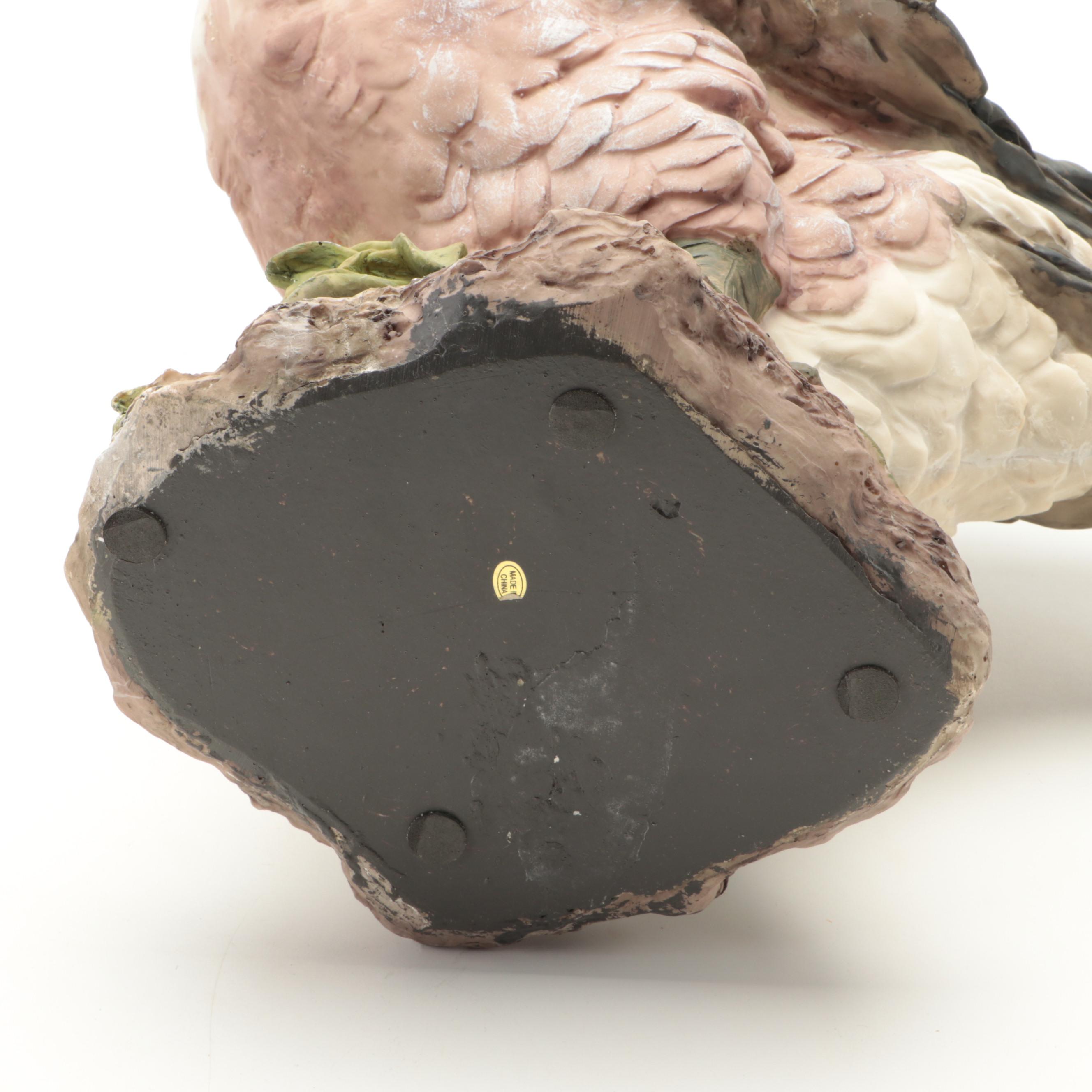 Painted Resin Goose Figurine