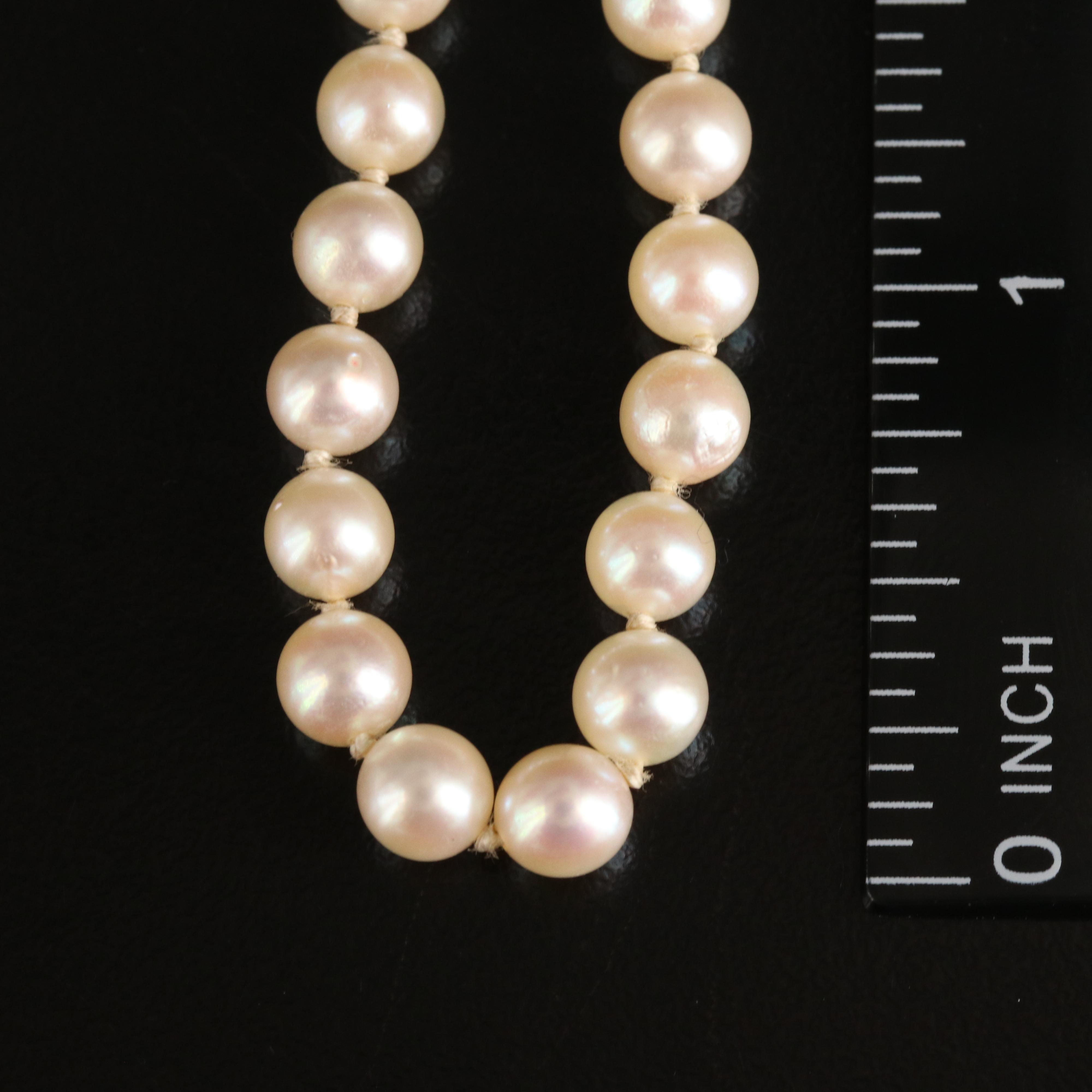 Pearl Strand with Mikimoto 10K Clasp