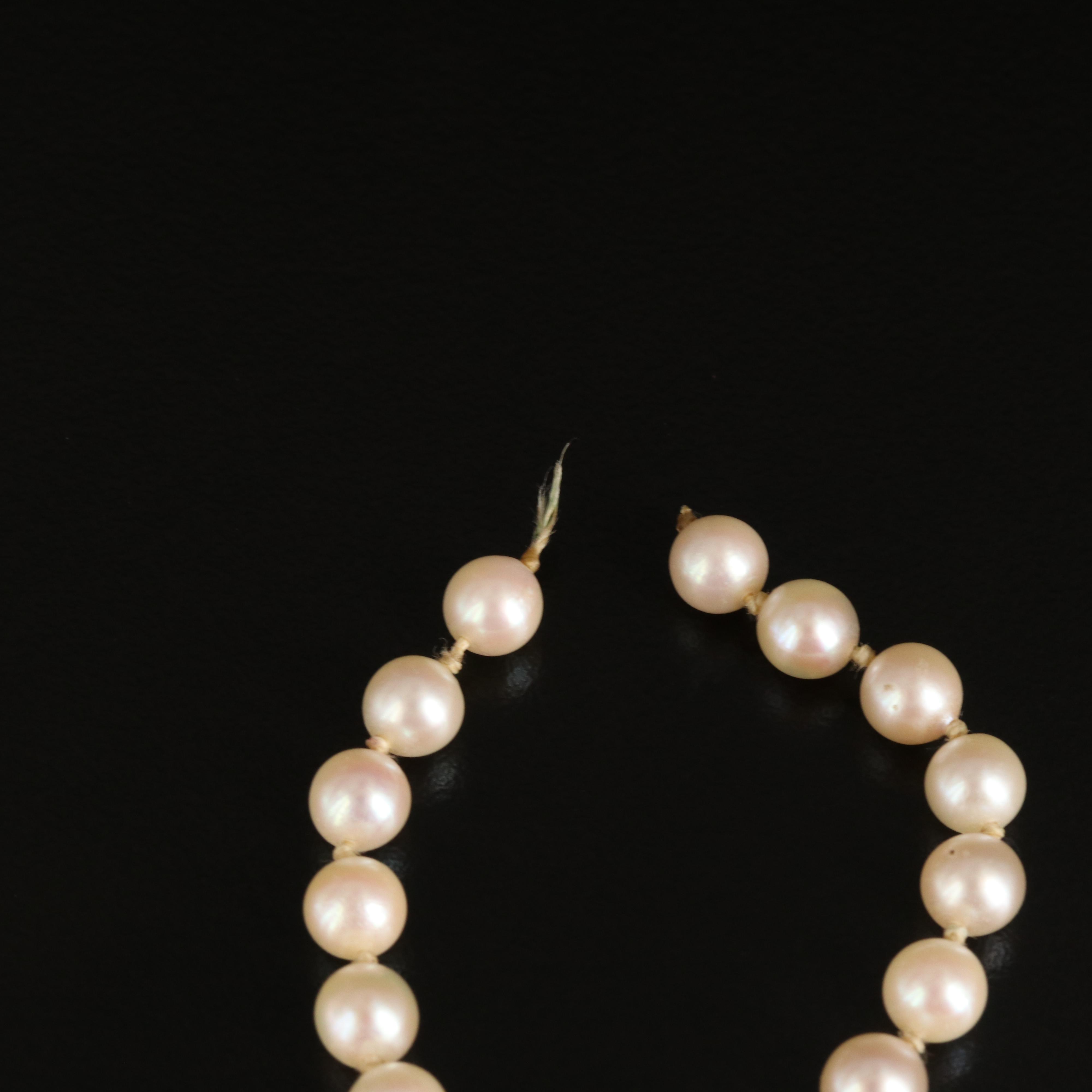Pearl Strand with Mikimoto 10K Clasp