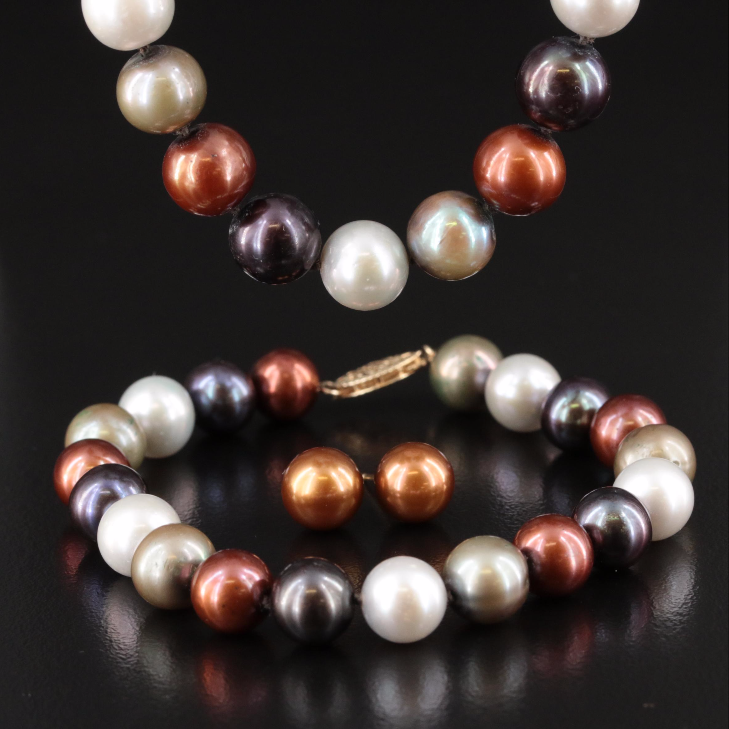 14K Pearl Jewelry Set