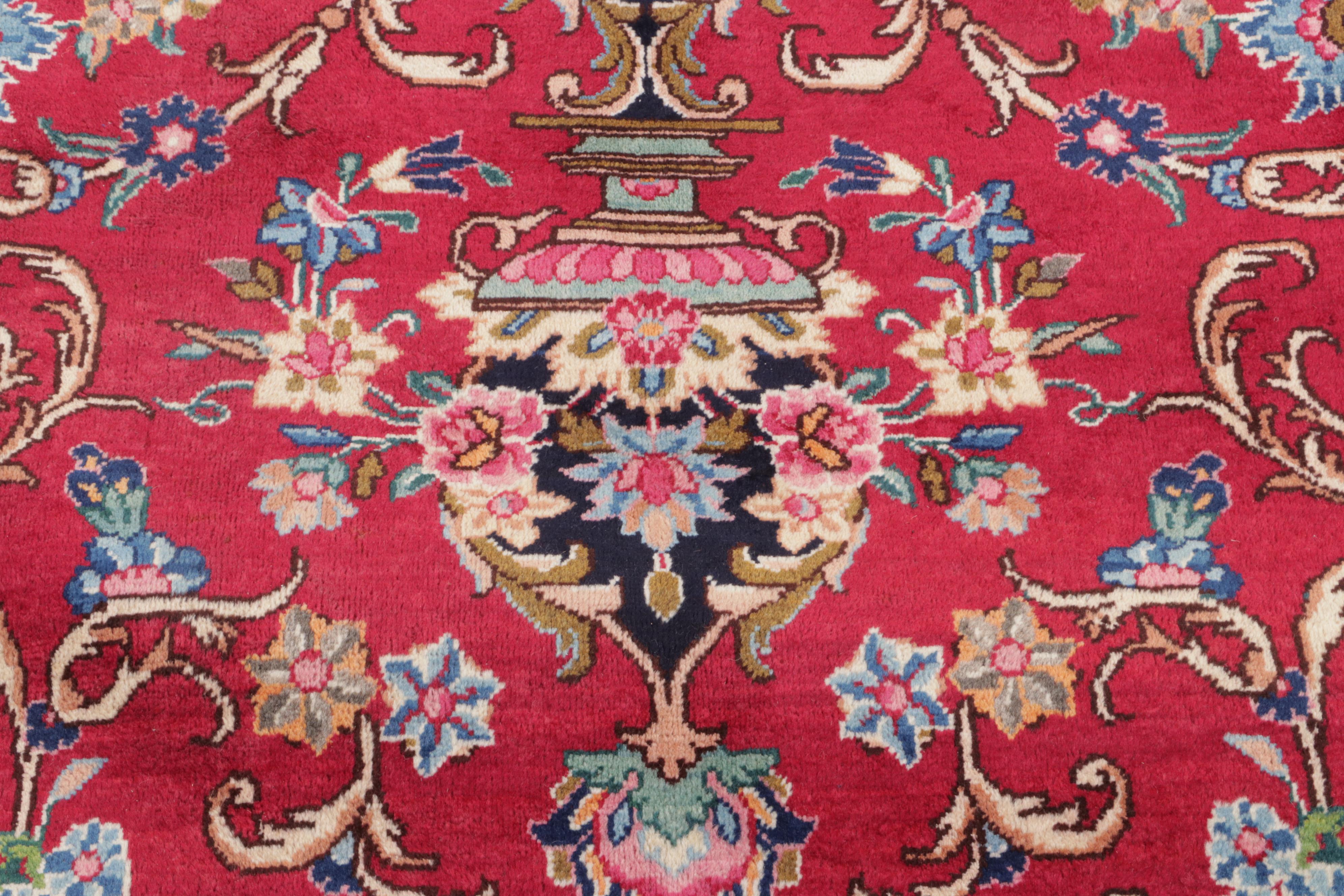 9'10 x 12'8 Hand-Knotted Persian Kerman Room Sized Rug
