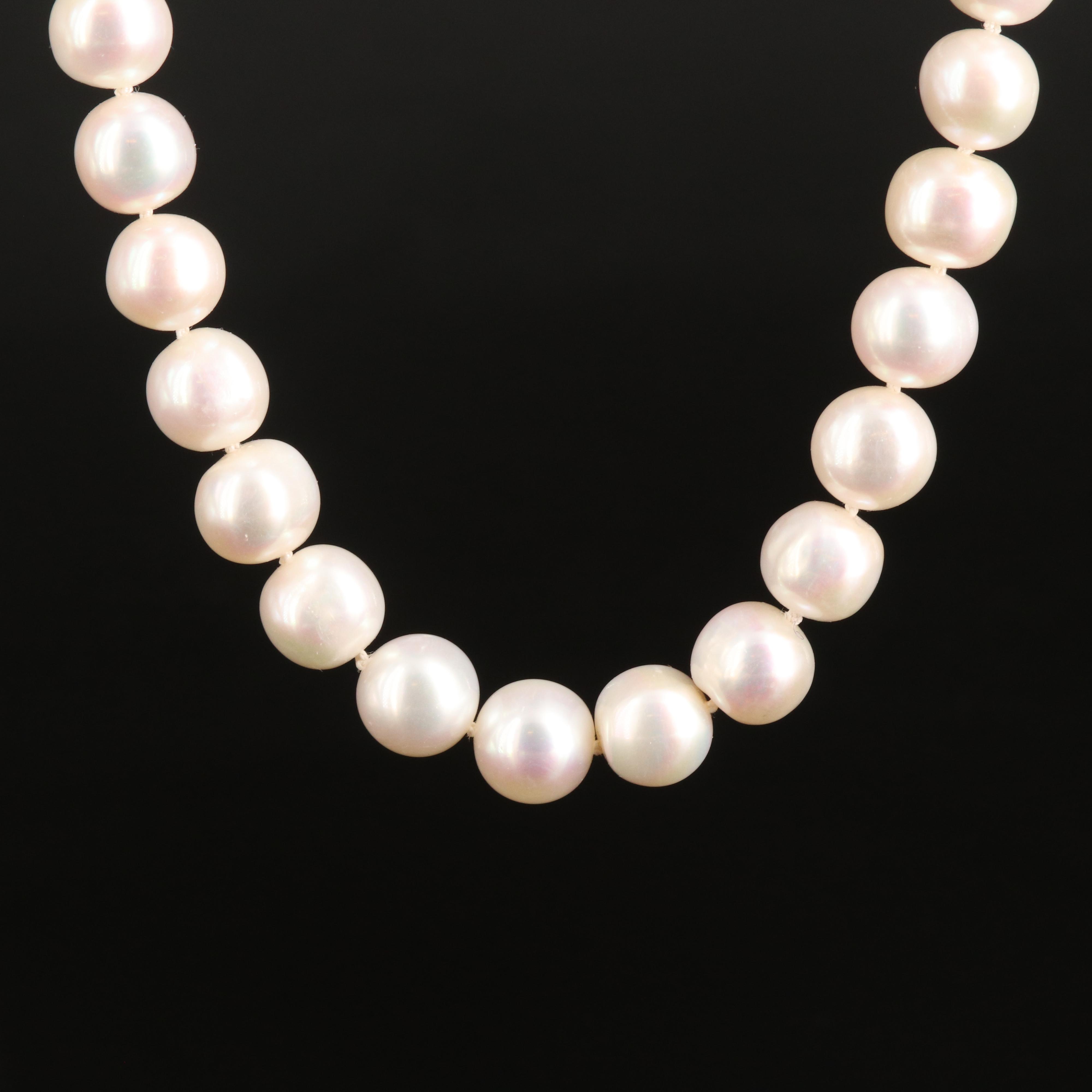 Pearl Necklace with 14K Clasp