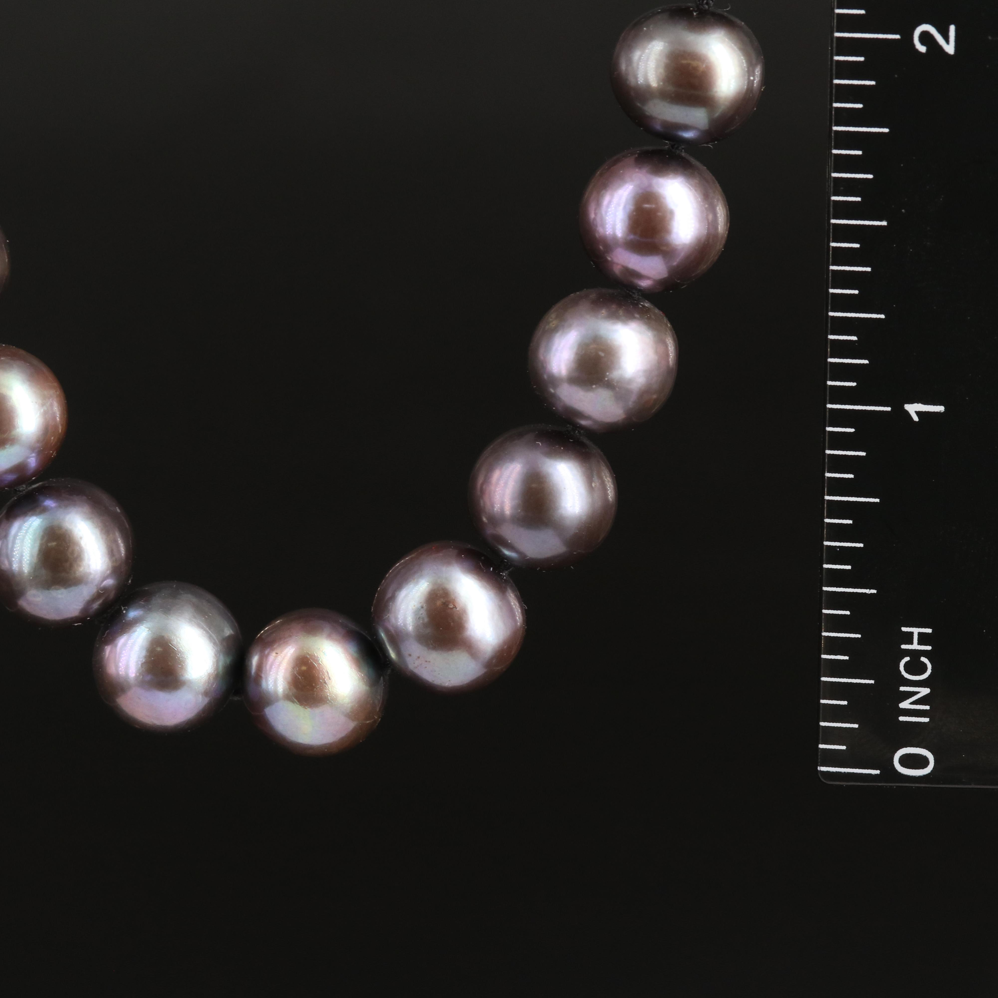Semi-Baroque Pearl Necklace with 14K Clasp