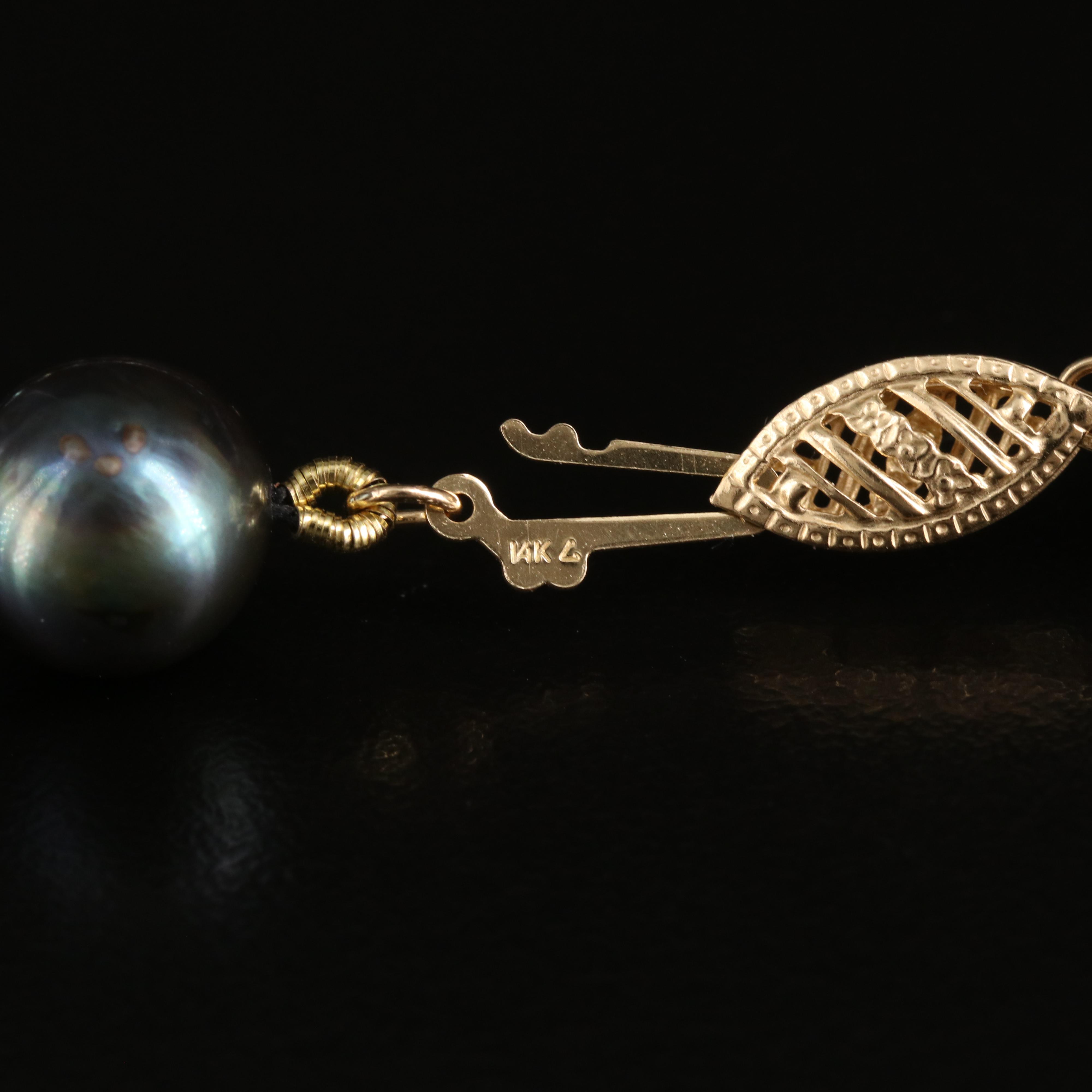 Semi-Baroque Pearl Necklace with 14K Clasp