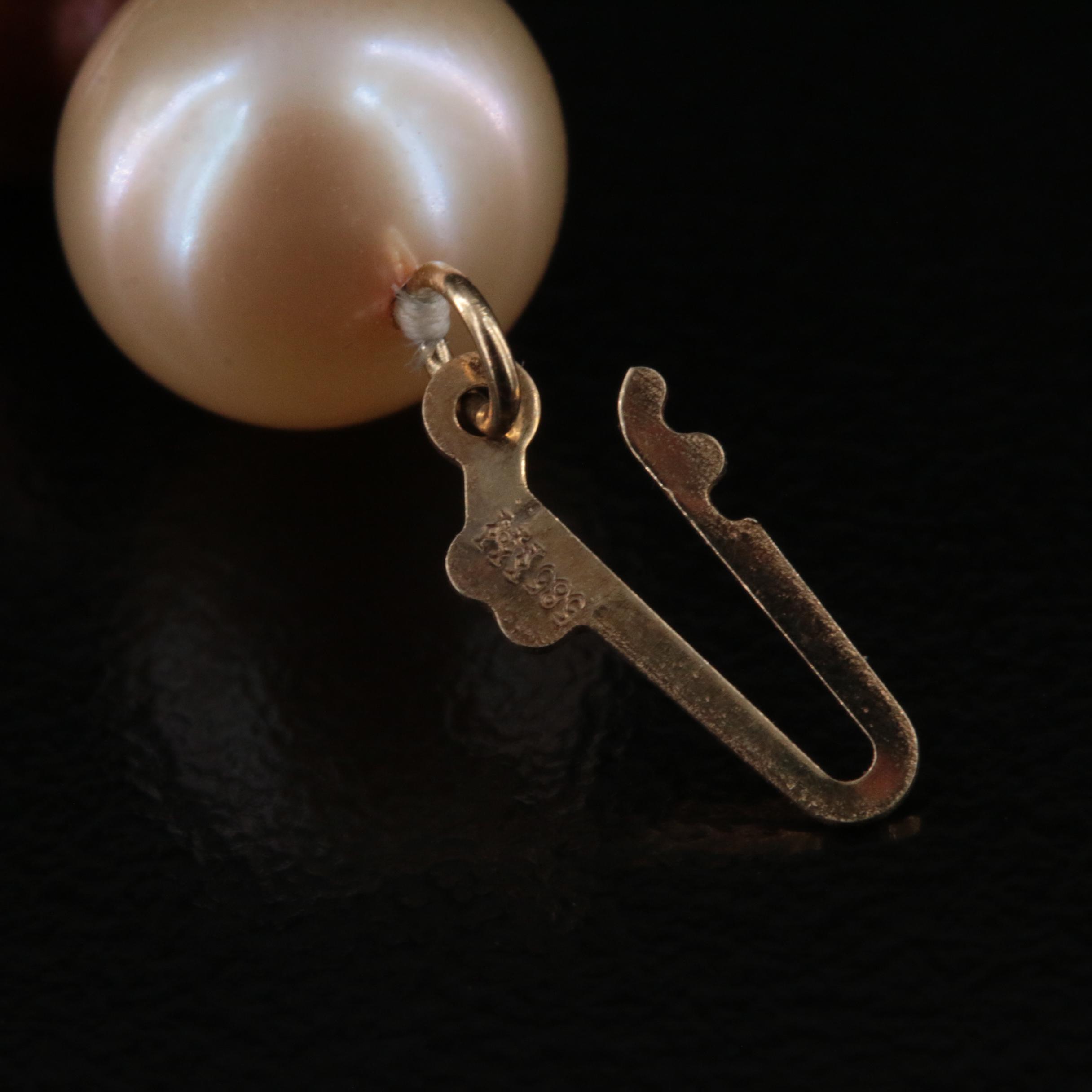 14K Pearl Necklace, Bracelet and Earrings