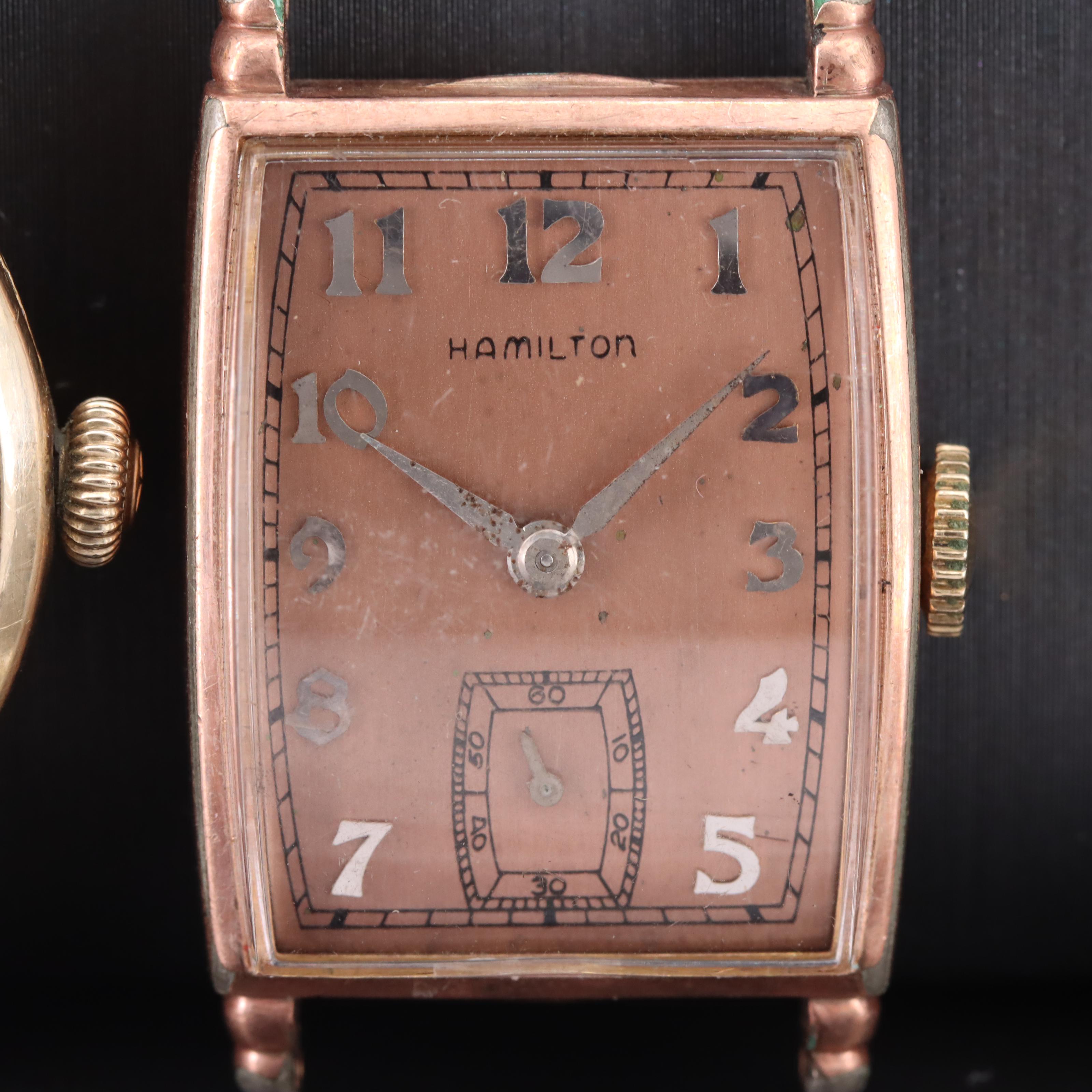 Pair of Vintage Hamilton Hand Wind Watches