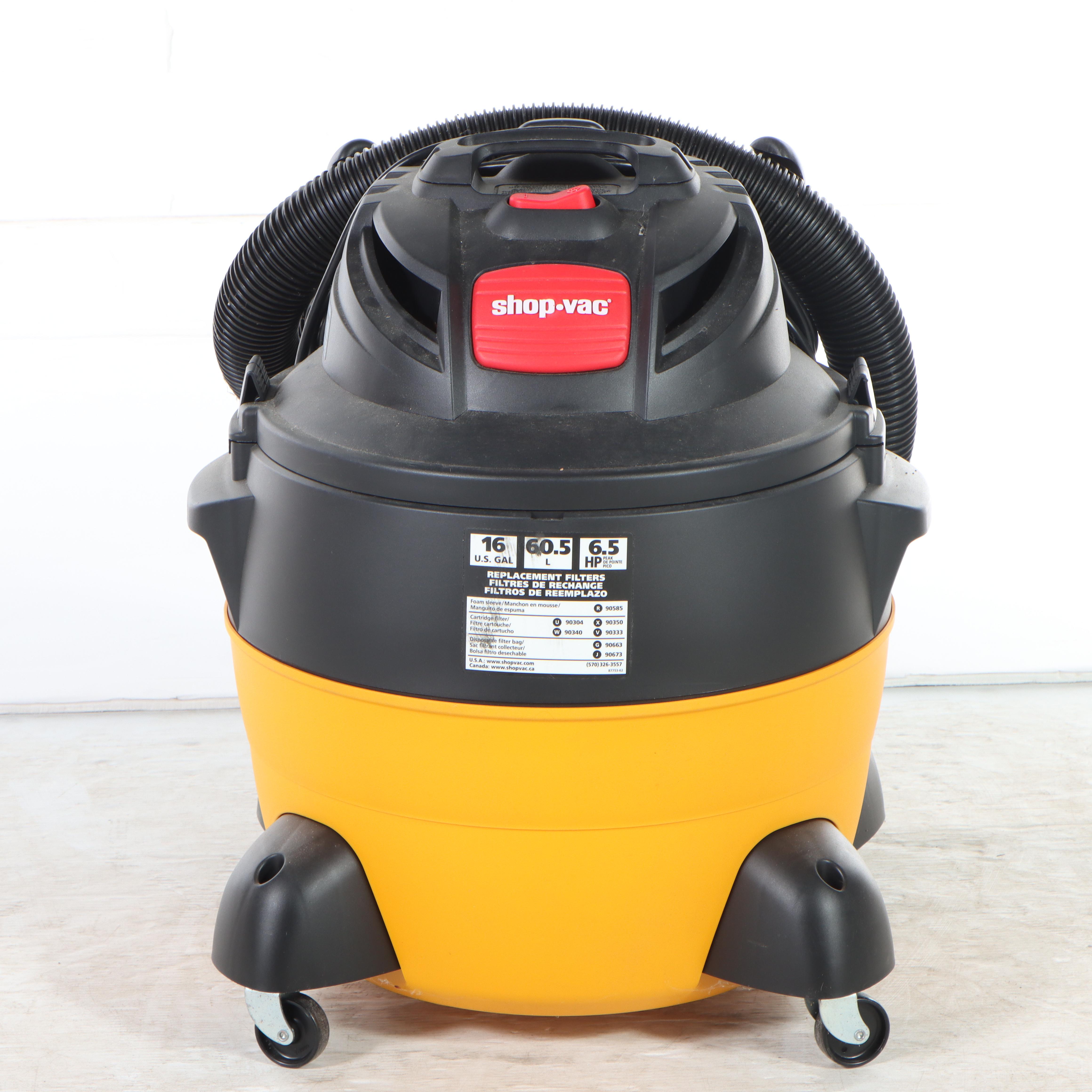 Shop-Vac Industrial Vacuum With 42" Polder Aluminum Step Ladder