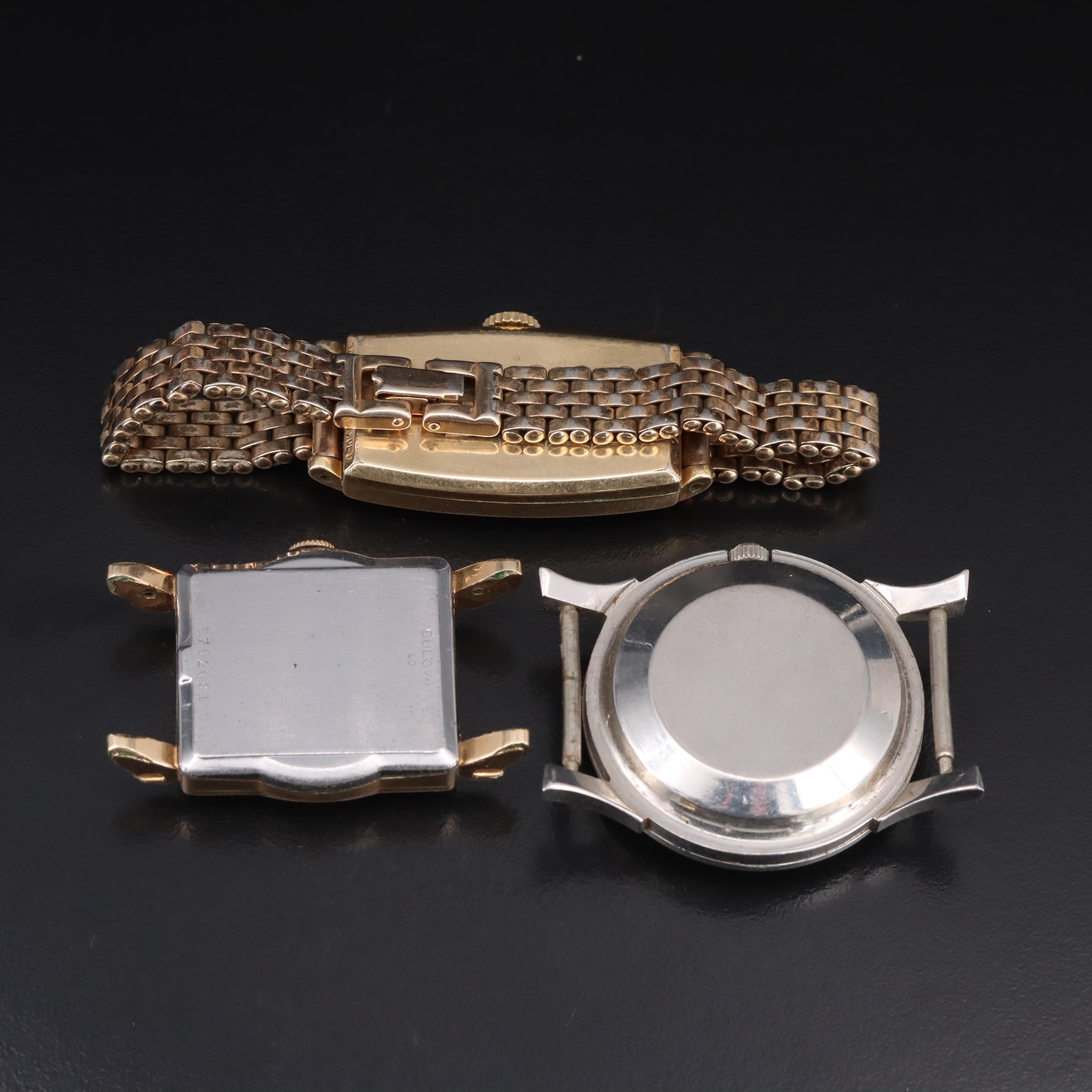 Tri of Vintage Bulova Hand Wind Watches