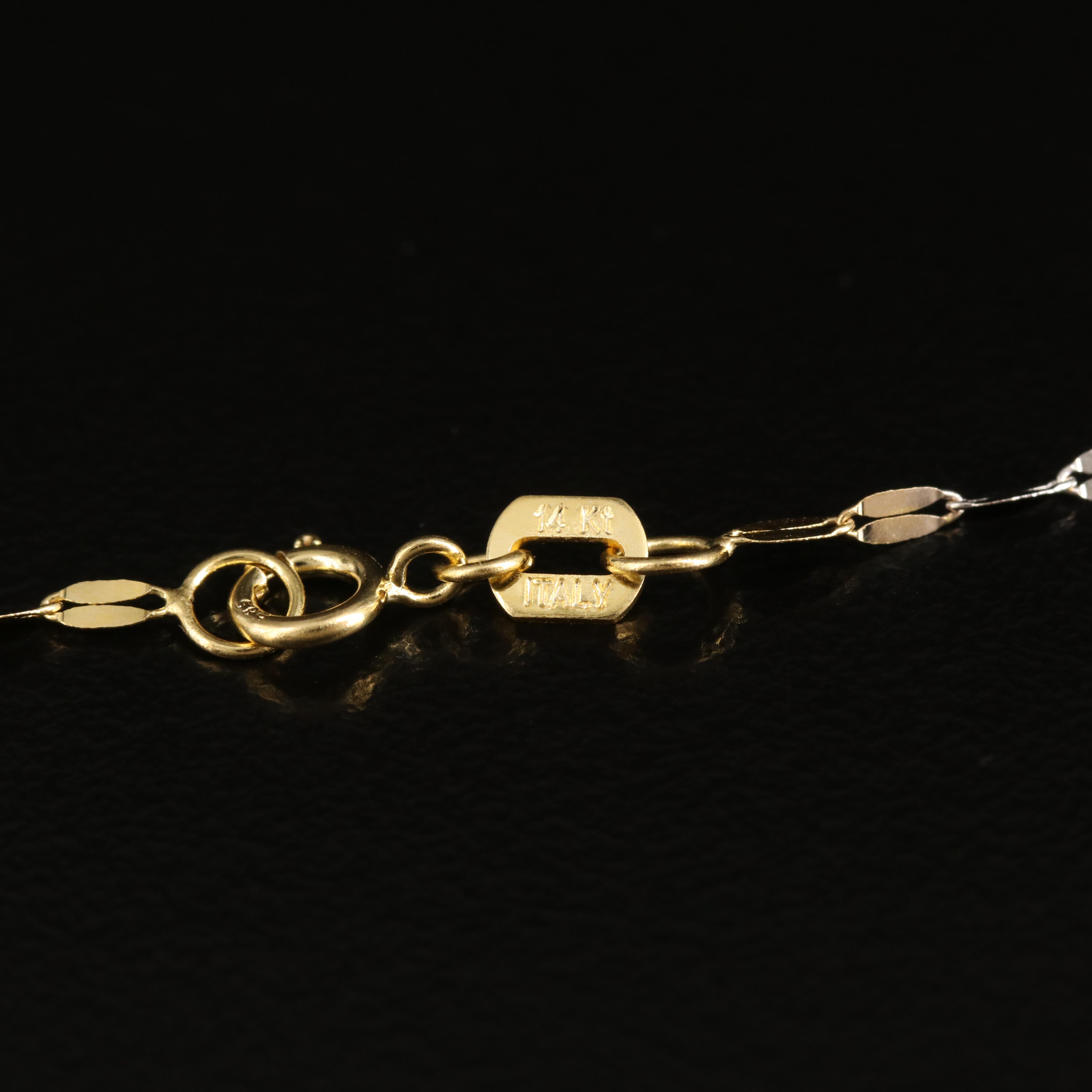 14K Tri-Color Gold Necklace
