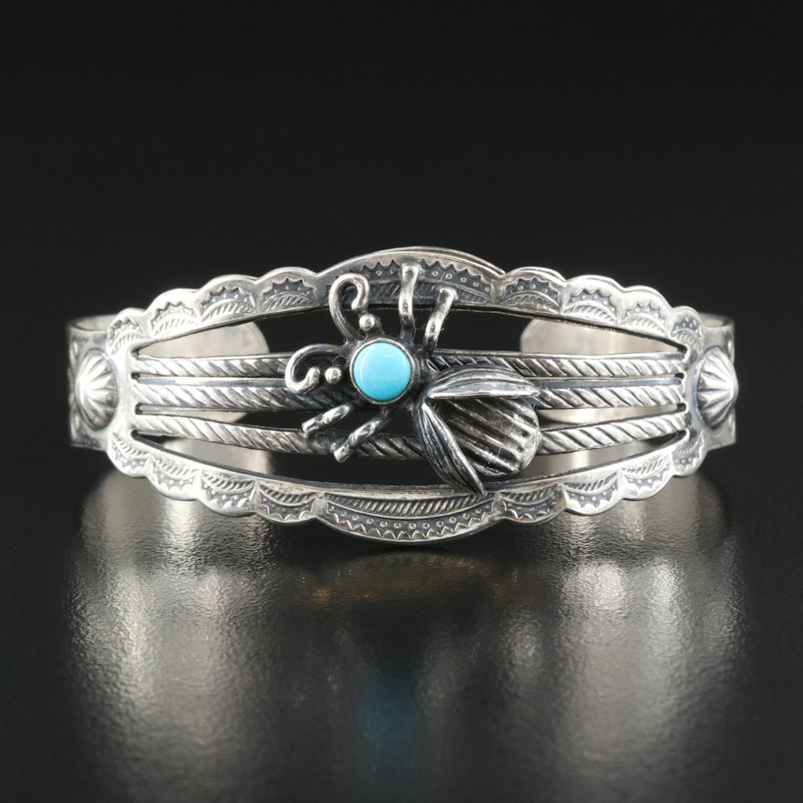 Sterling Turquoise Cuff