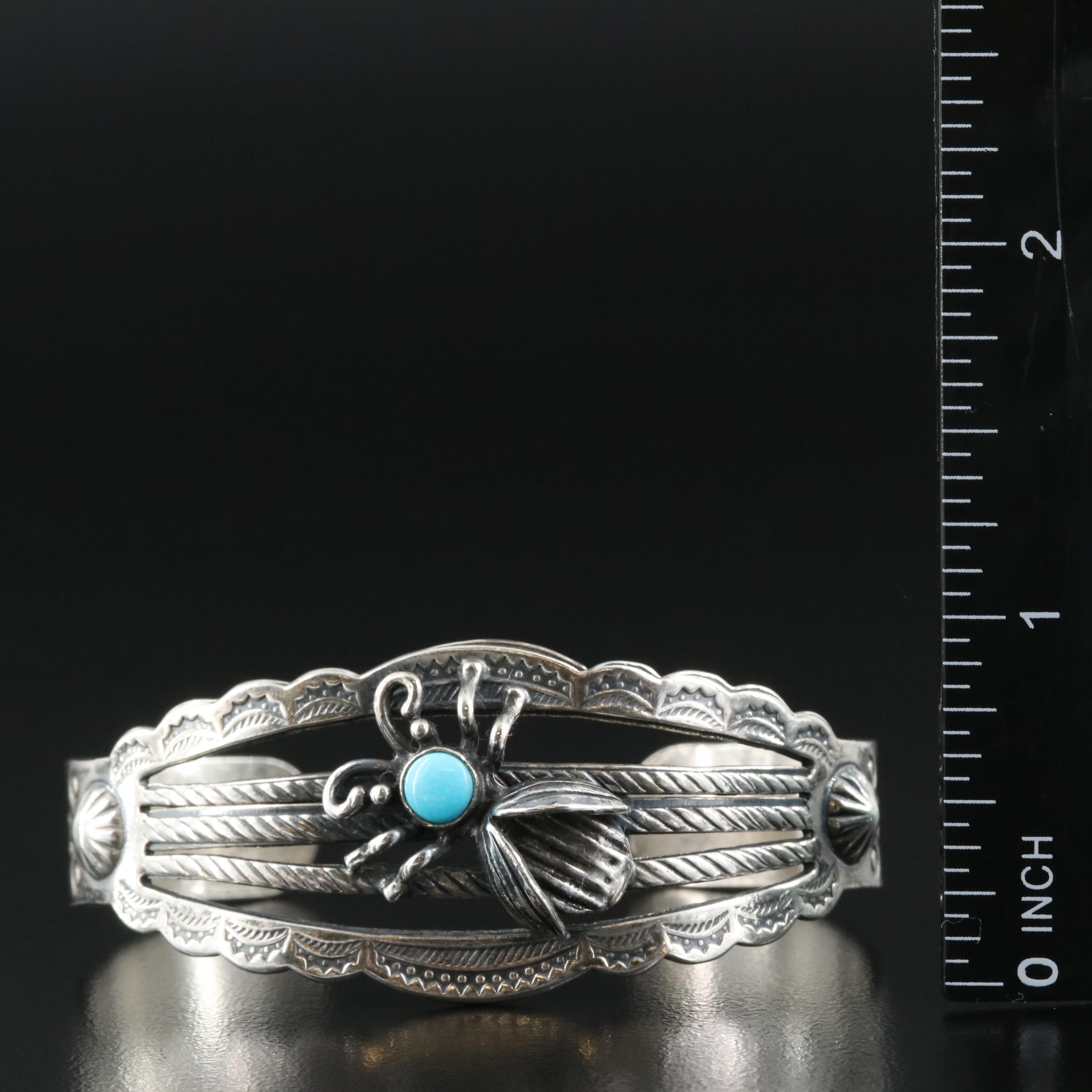 Sterling Turquoise Cuff