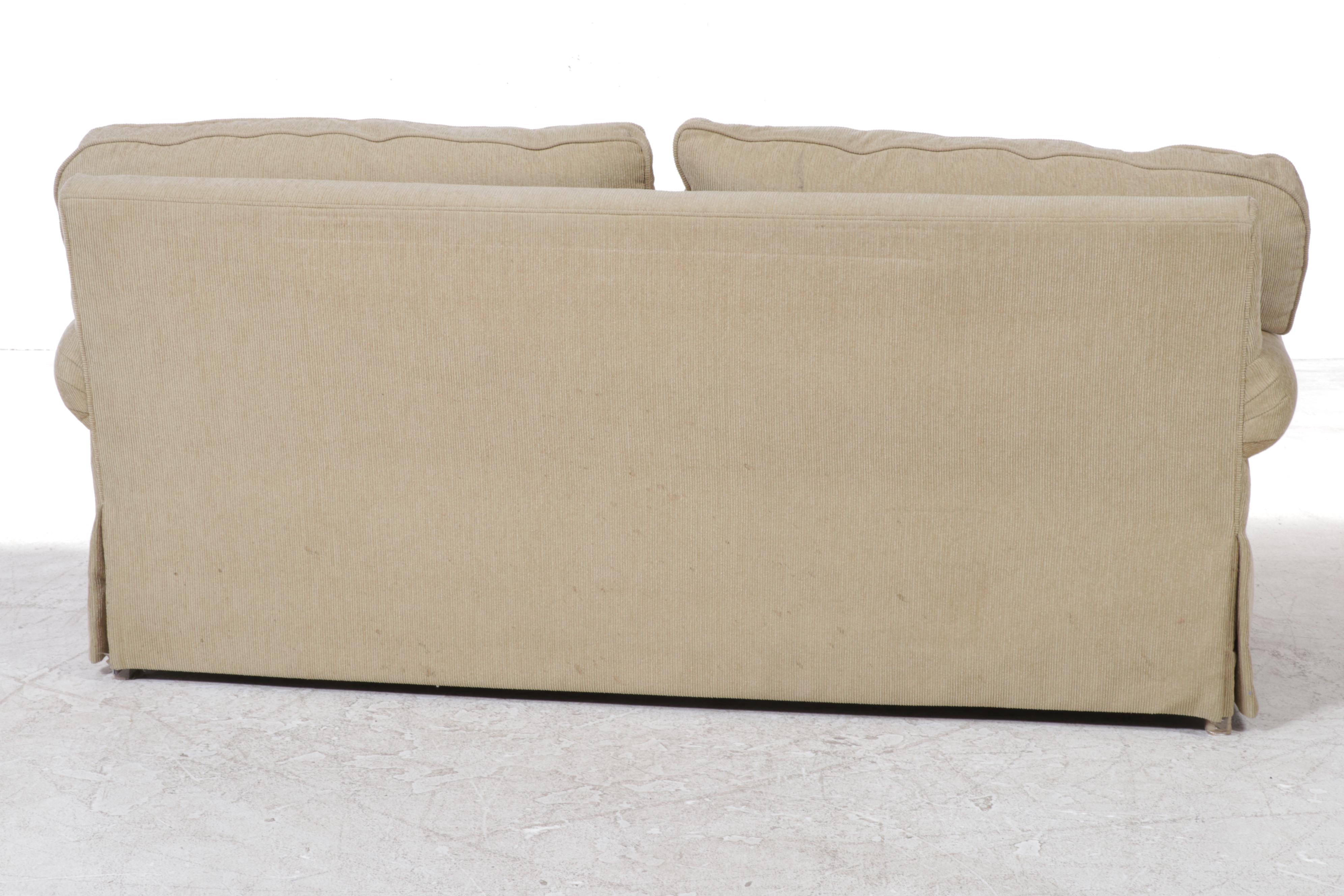 Custom-Upholstered Two-Seat Sofa