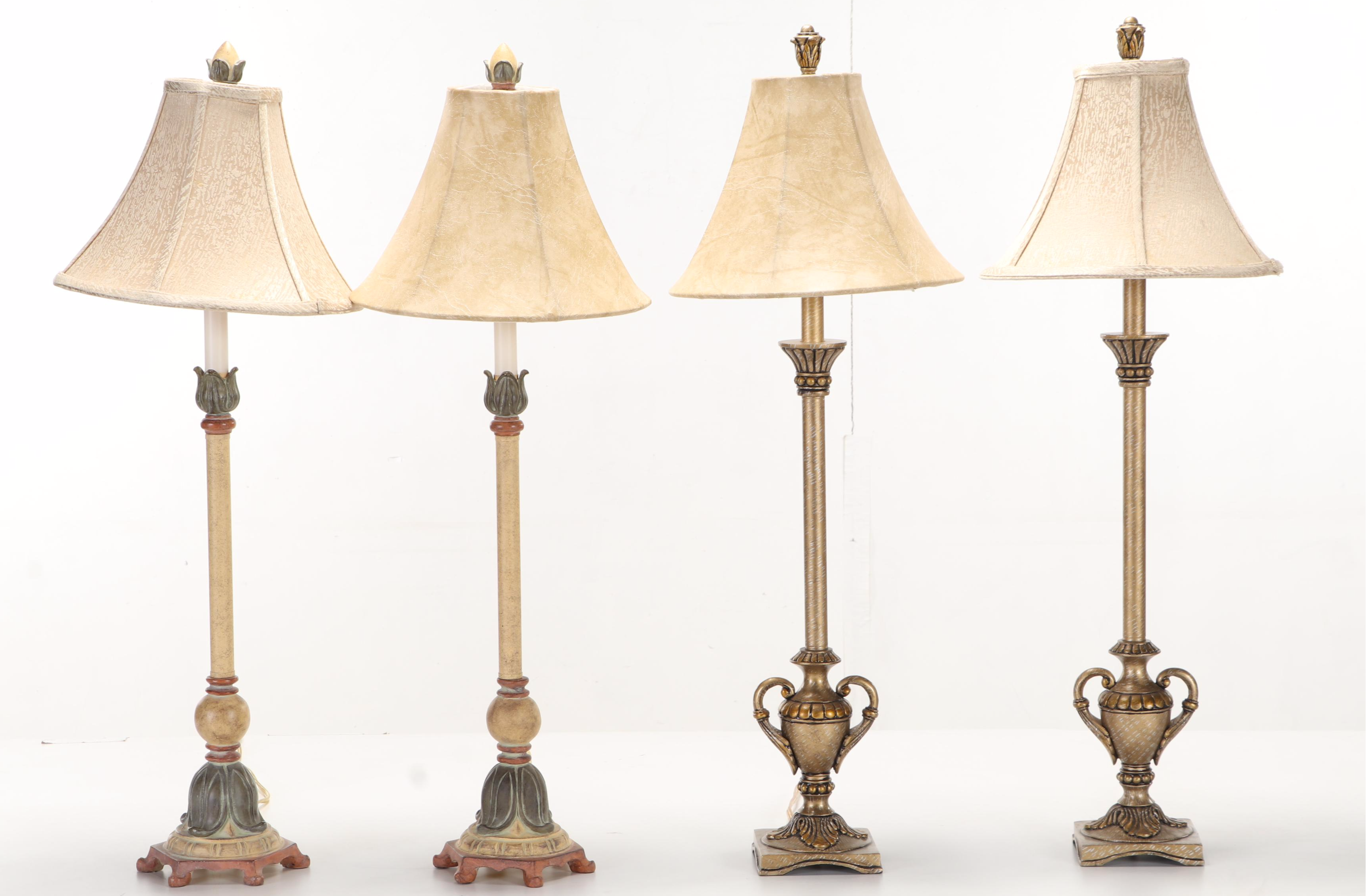 Candlestick Style Console and Boudoir Lamps