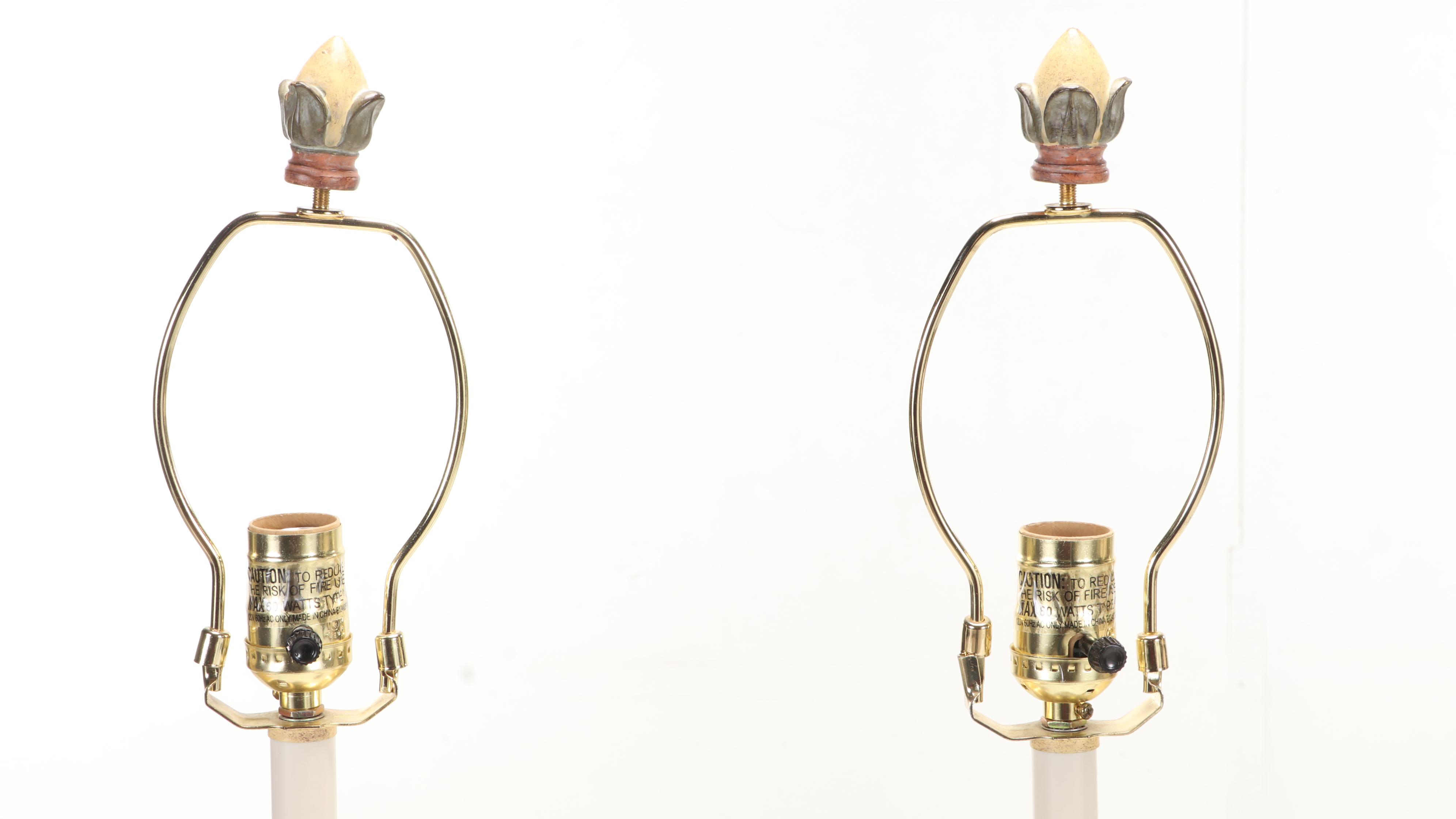 Candlestick Style Console and Boudoir Lamps