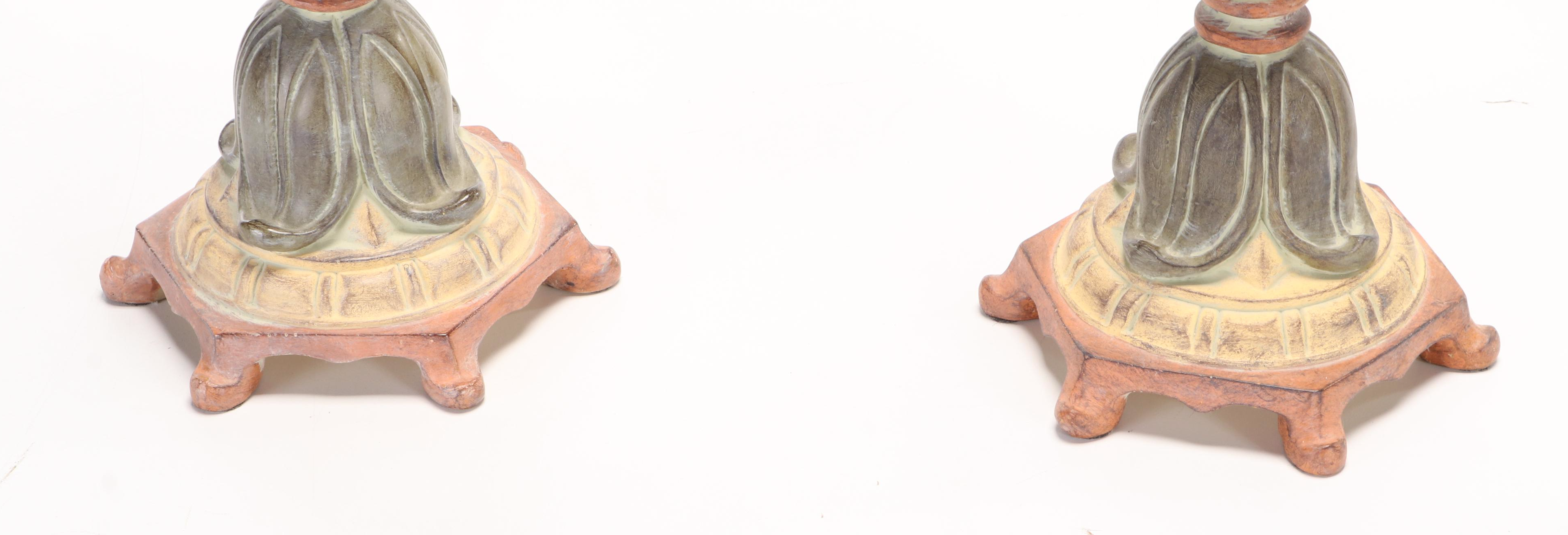 Candlestick Style Console and Boudoir Lamps