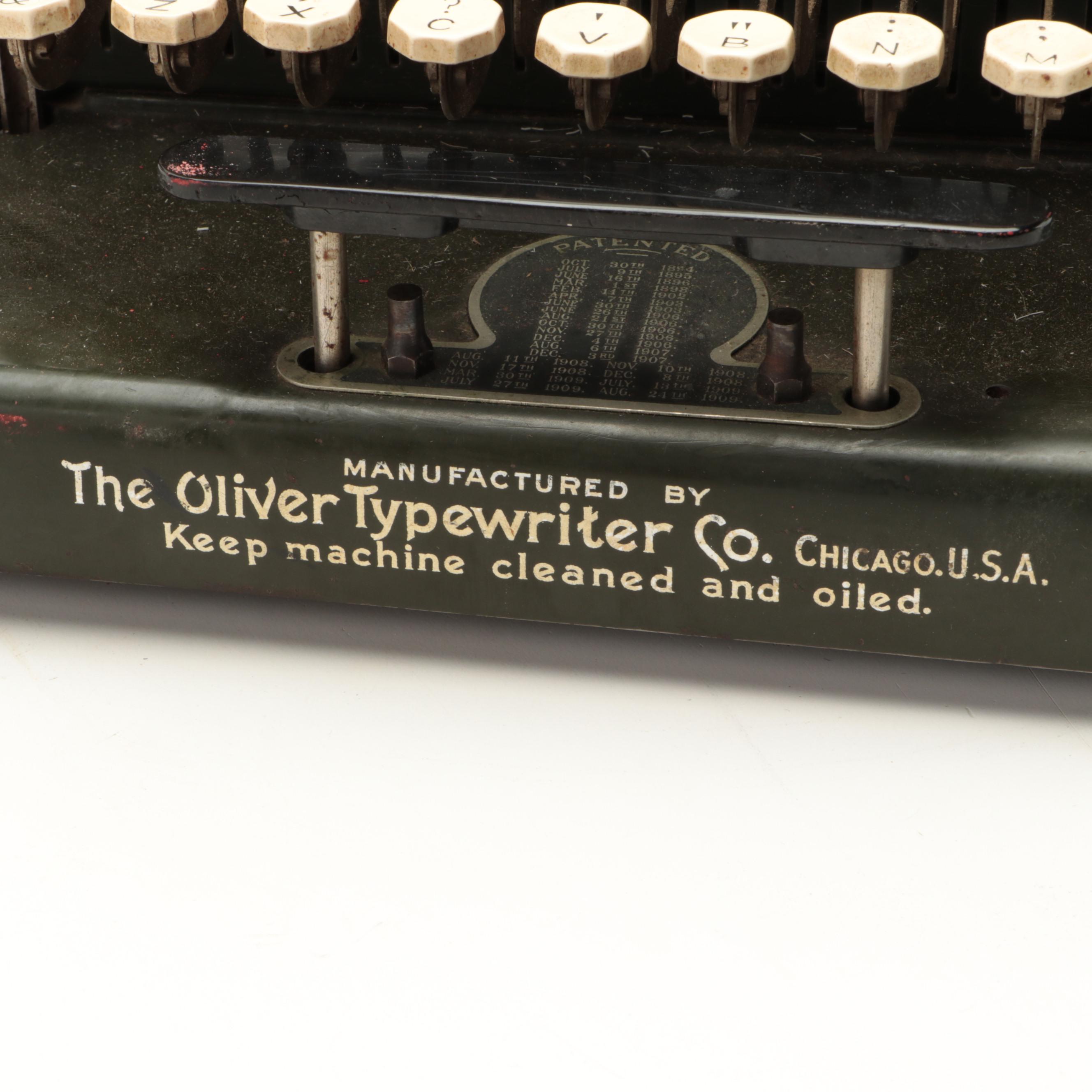 Manual No.5 Printype Oliver Typewriter, Early 20th Century