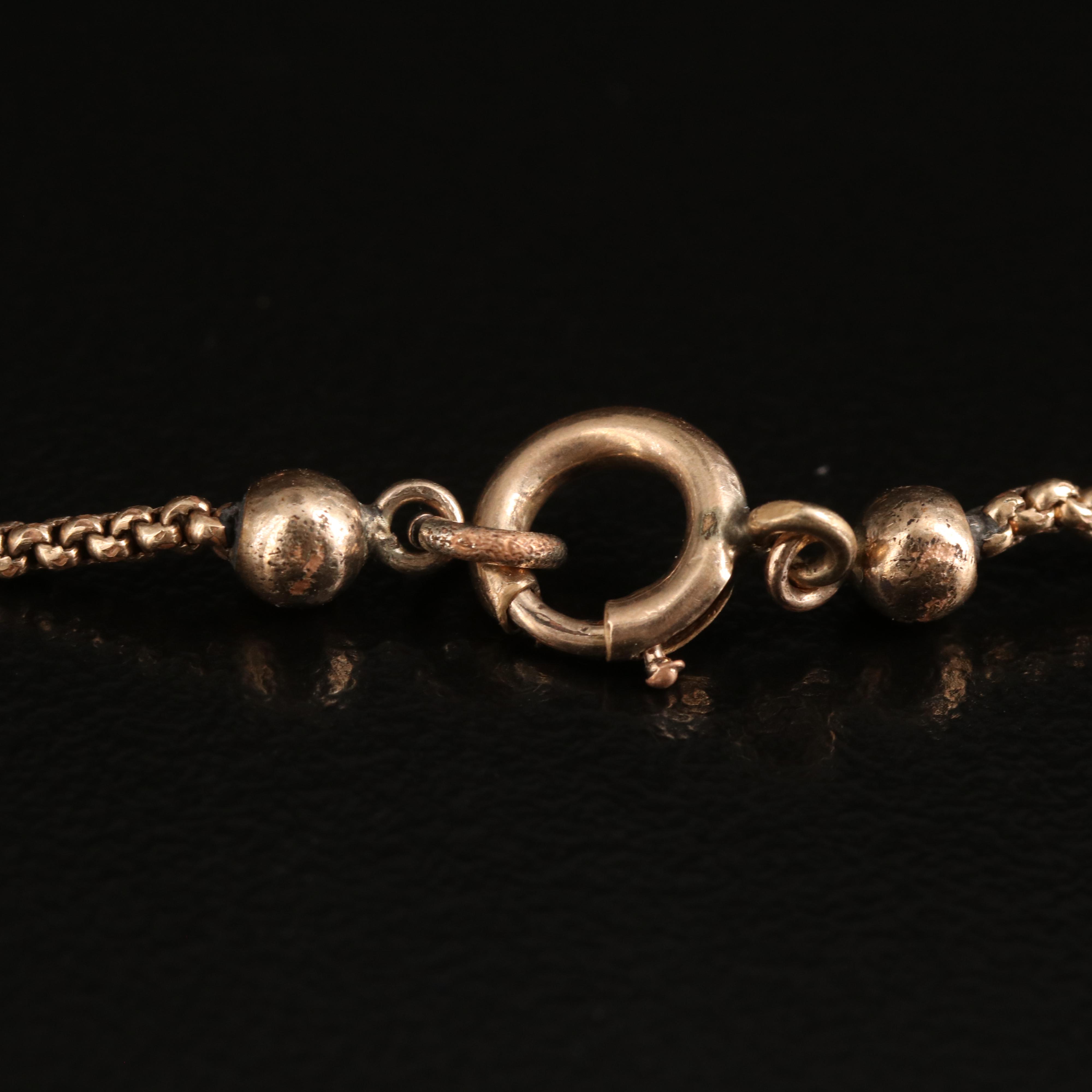 Vintage 10K Cross Pendant on Cable Chain Necklace