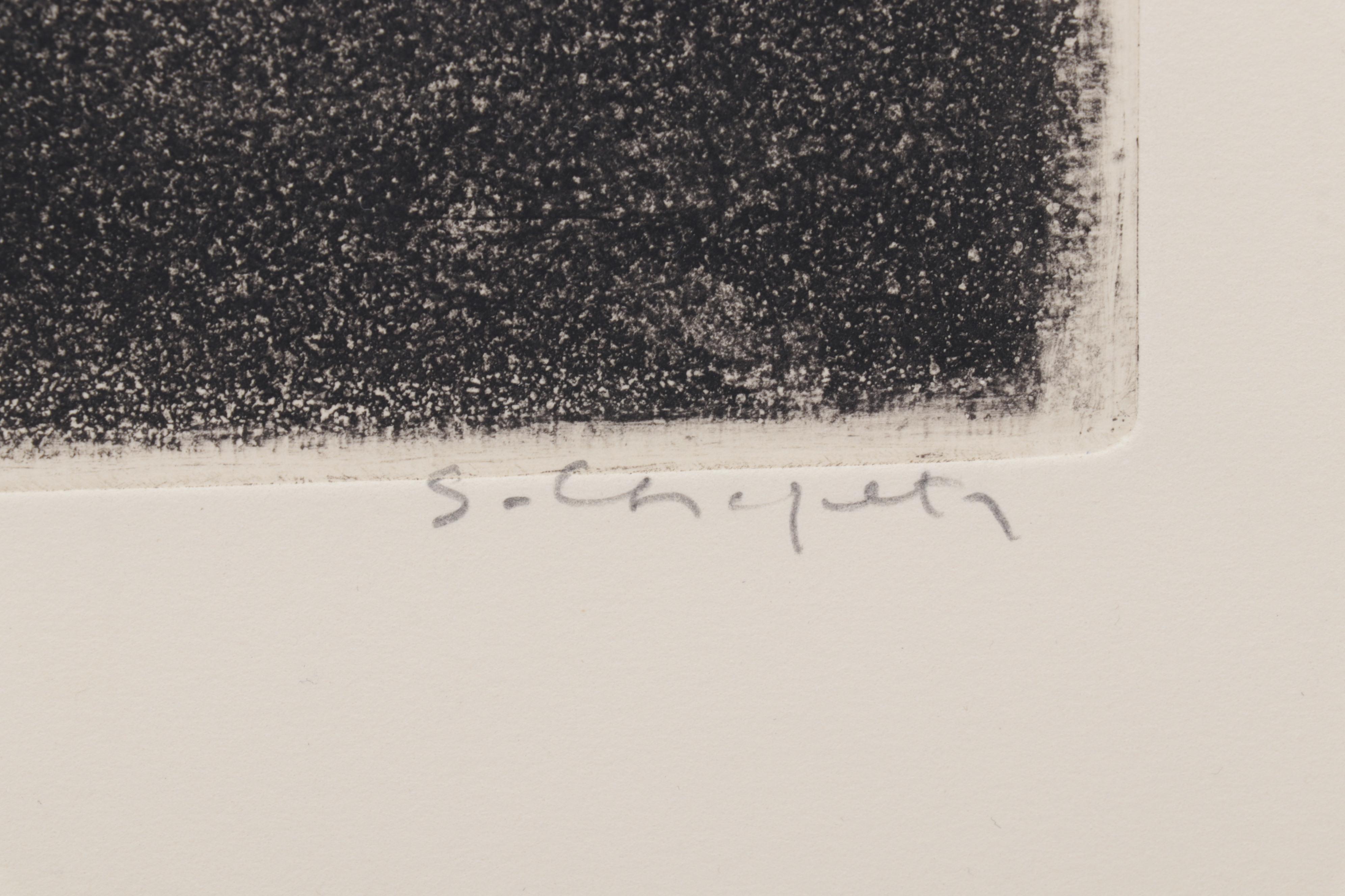 Sidney Chafetz Etching With Aquatint "George Orwell," 1984