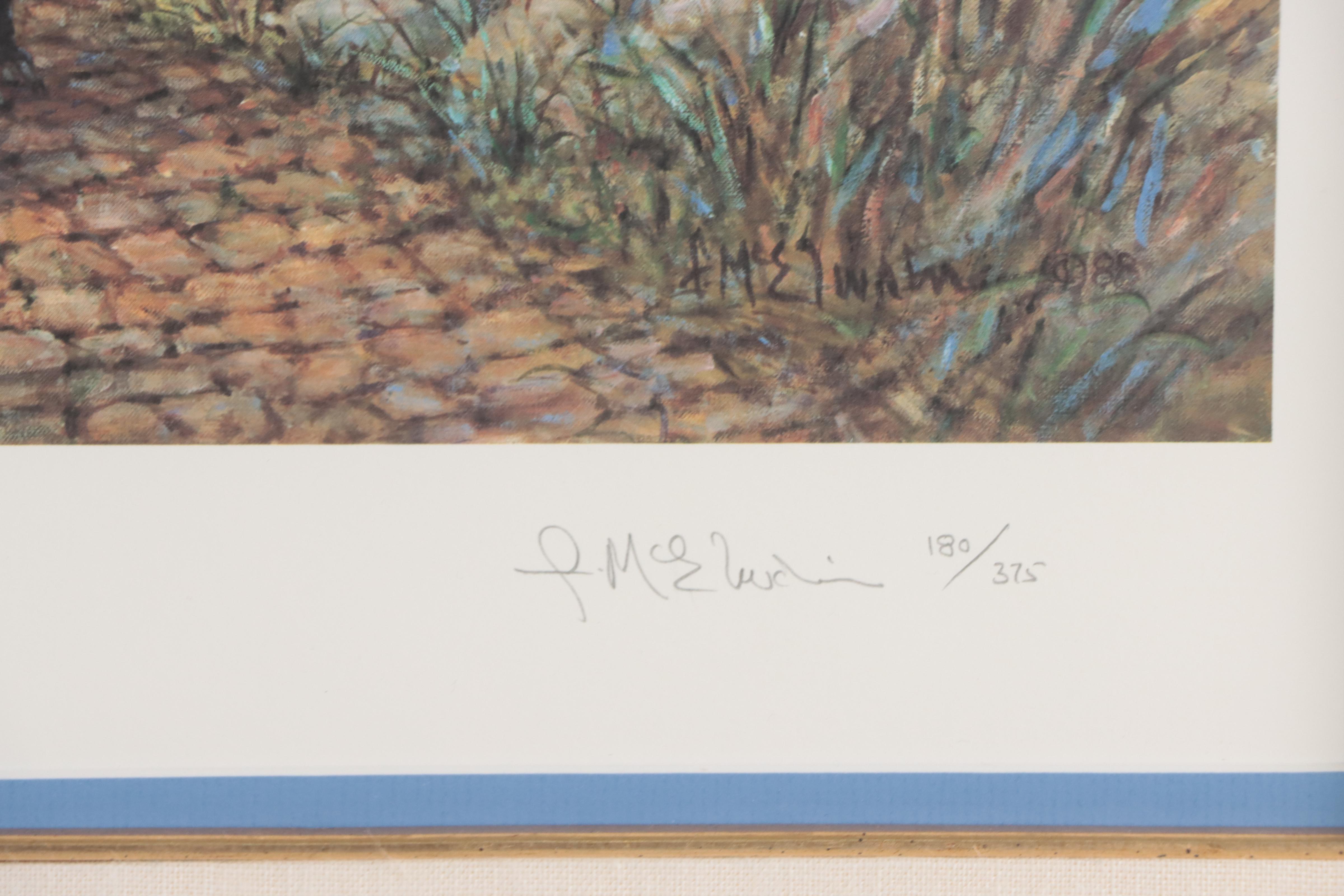 Frank McElwain Offset Lithograph "The Queen City Public Landing"