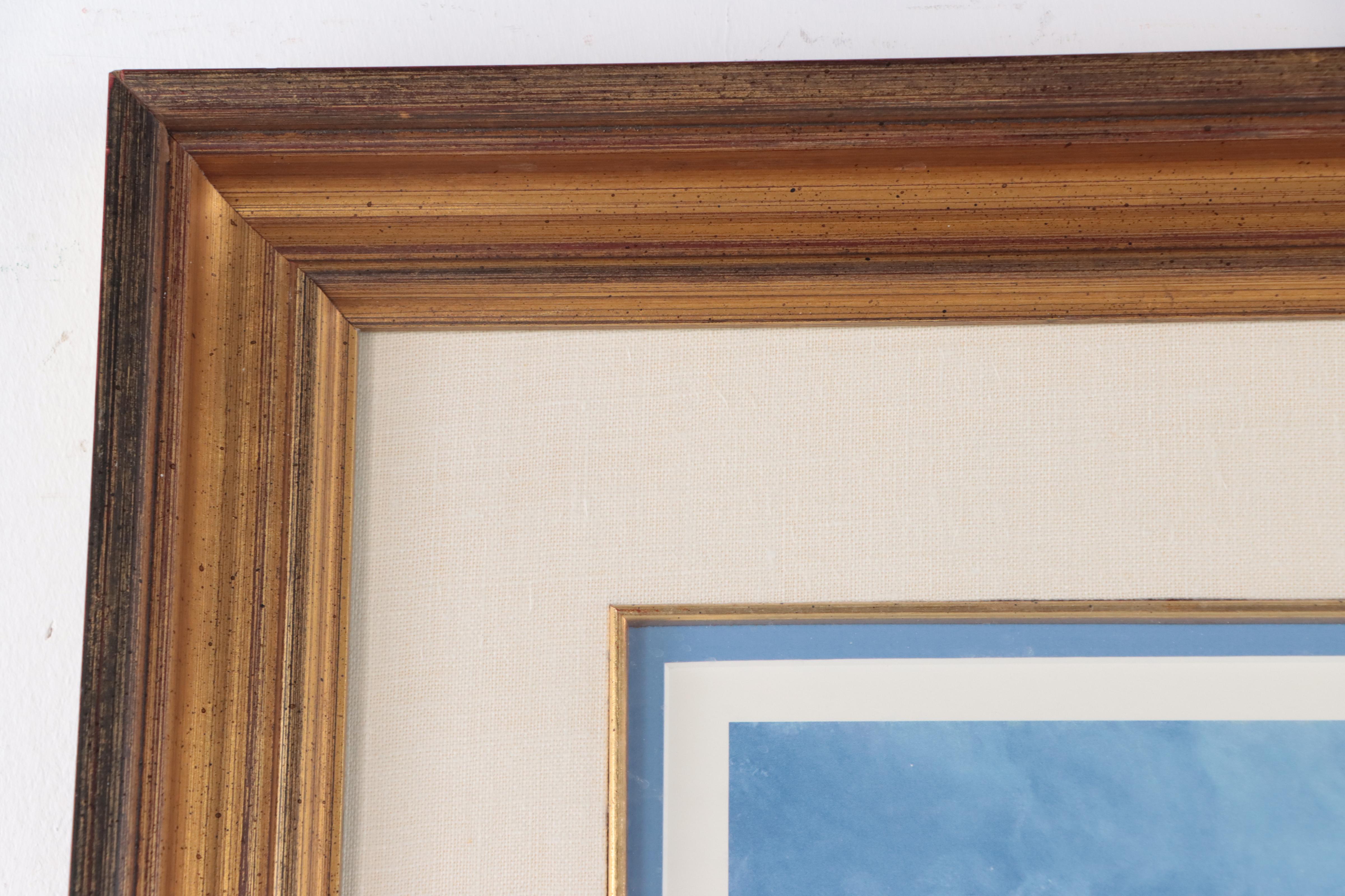 Frank McElwain Offset Lithograph "The Queen City Public Landing"