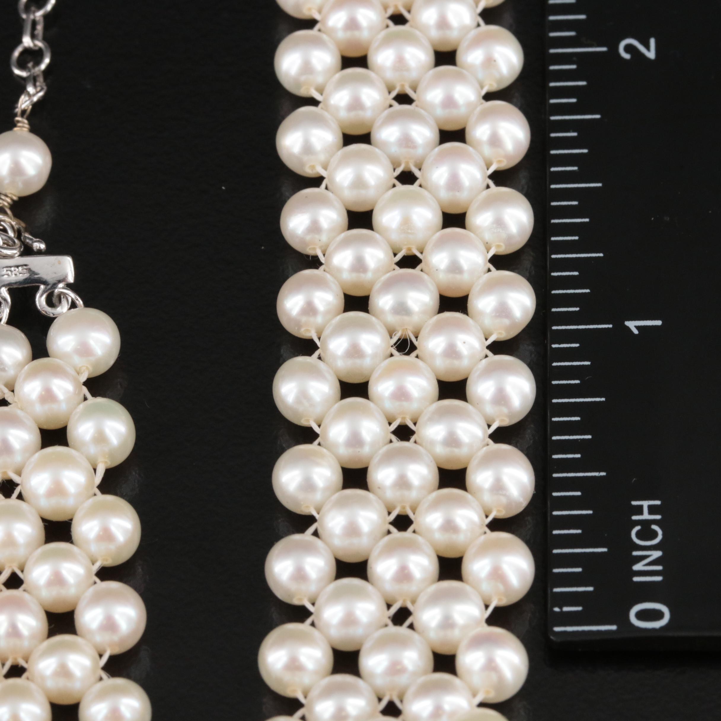 14K Pearl Choker Necklace