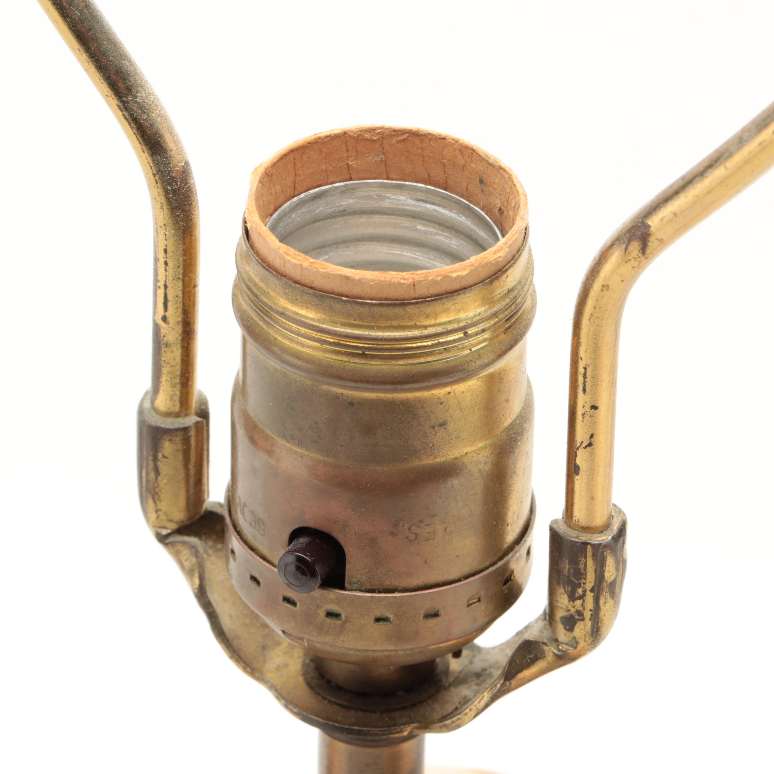 Hadley Pottery Cat Vase Table Lamp, Mid-20th Century