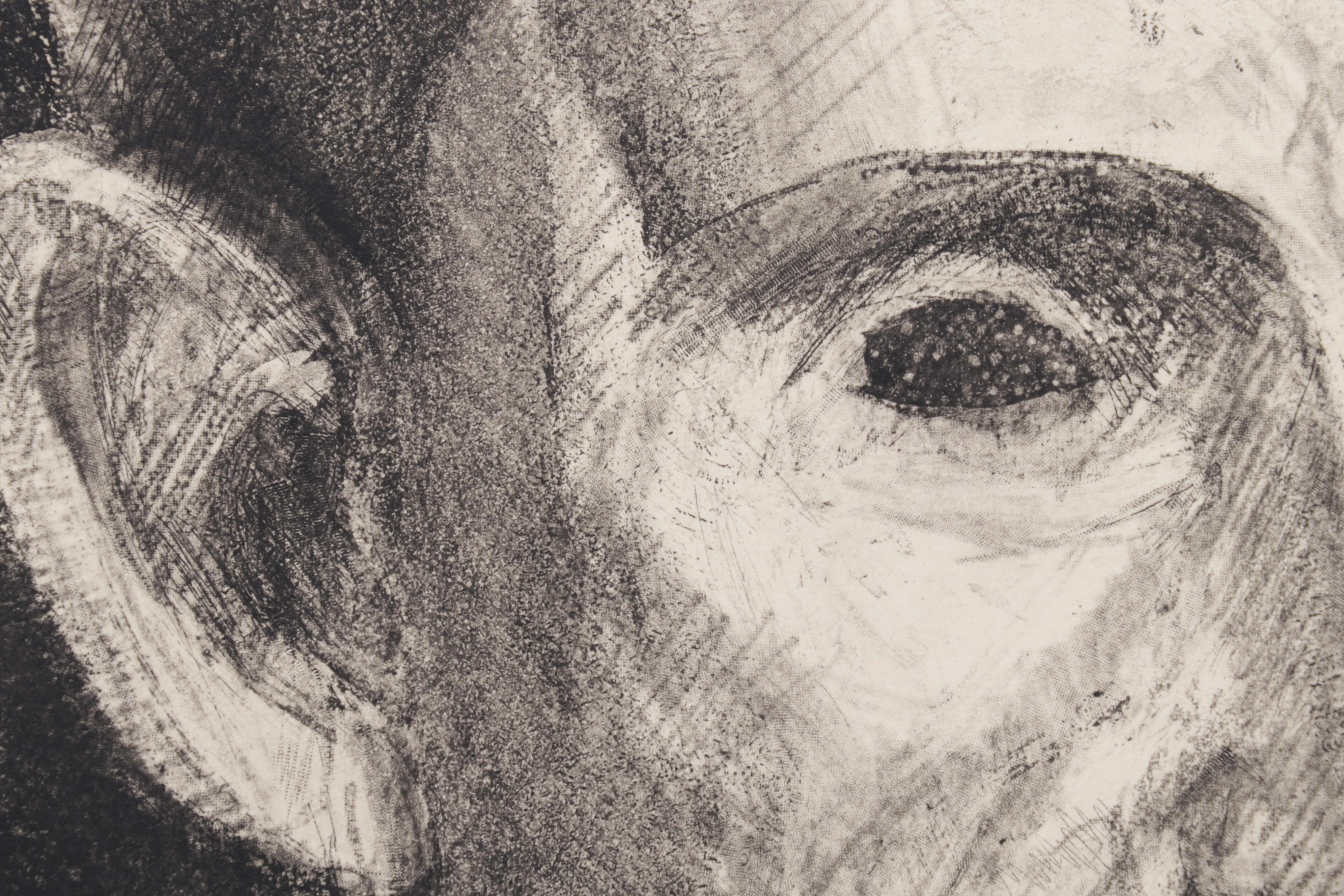 Sidney Chafetz Etching With Aquatint "George Orwell," 1984