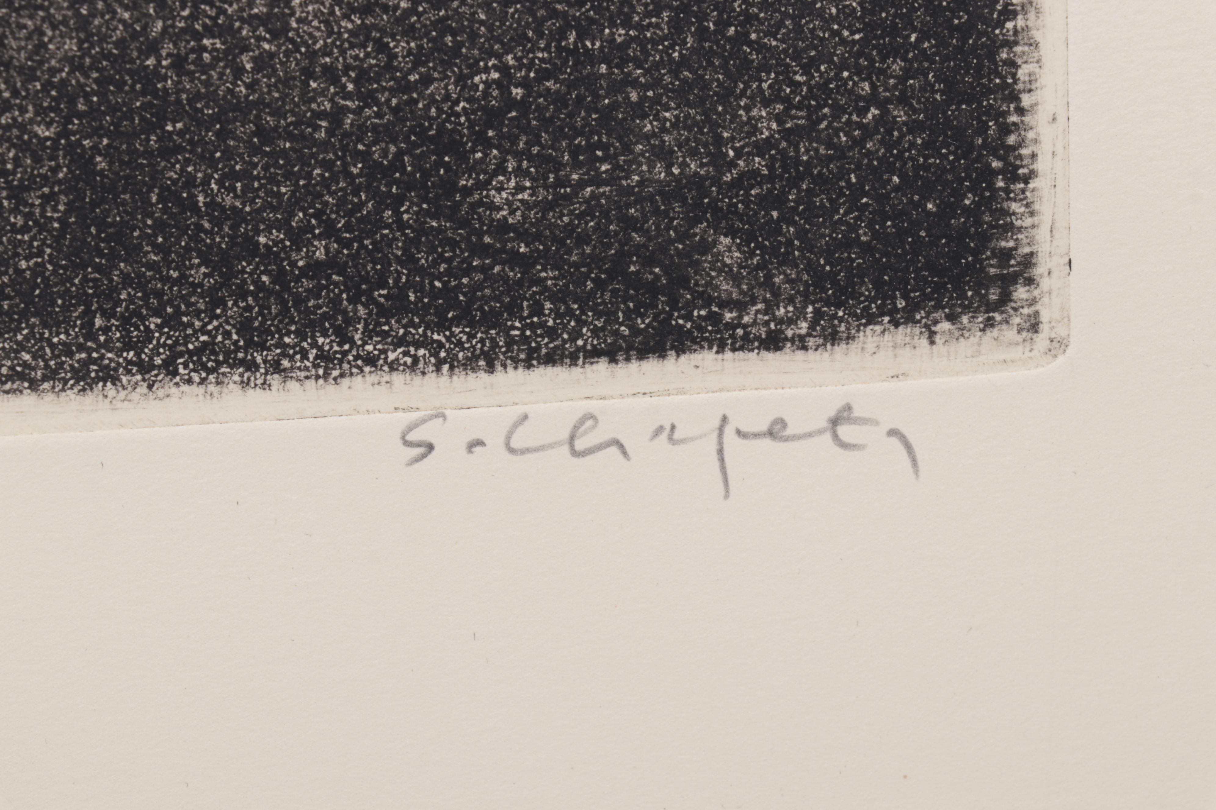 Sidney Chafetz Etching With Aquatint "George Orwell," 1984