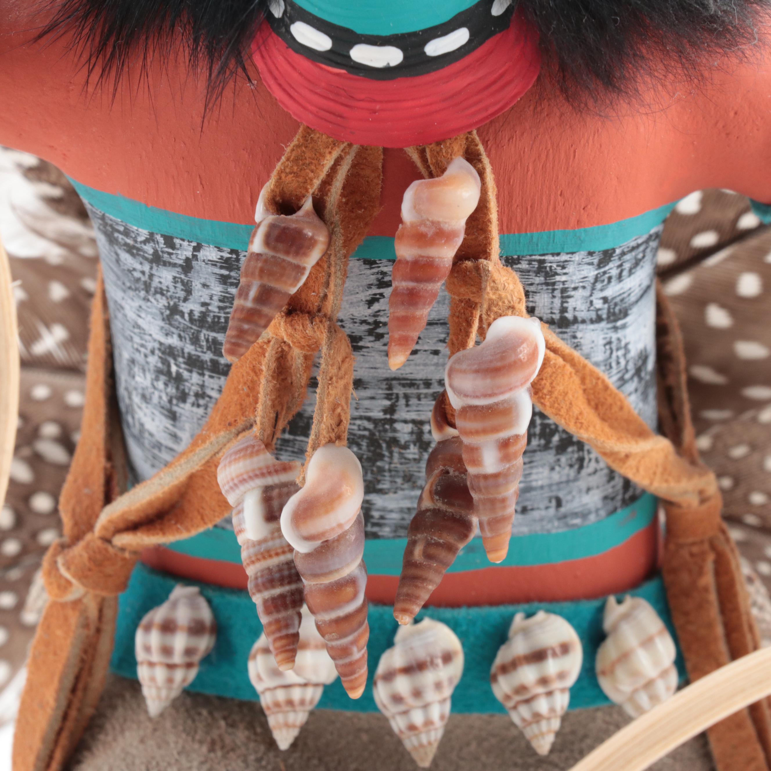 Hopi Artist Signed "Hoop Dancer Kachina" Figure