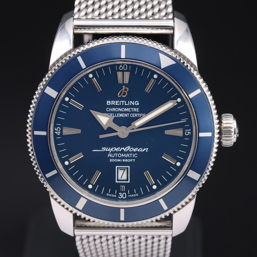 Breitling SuperOcean Heritage 46 Blue Automatic Wristwatch