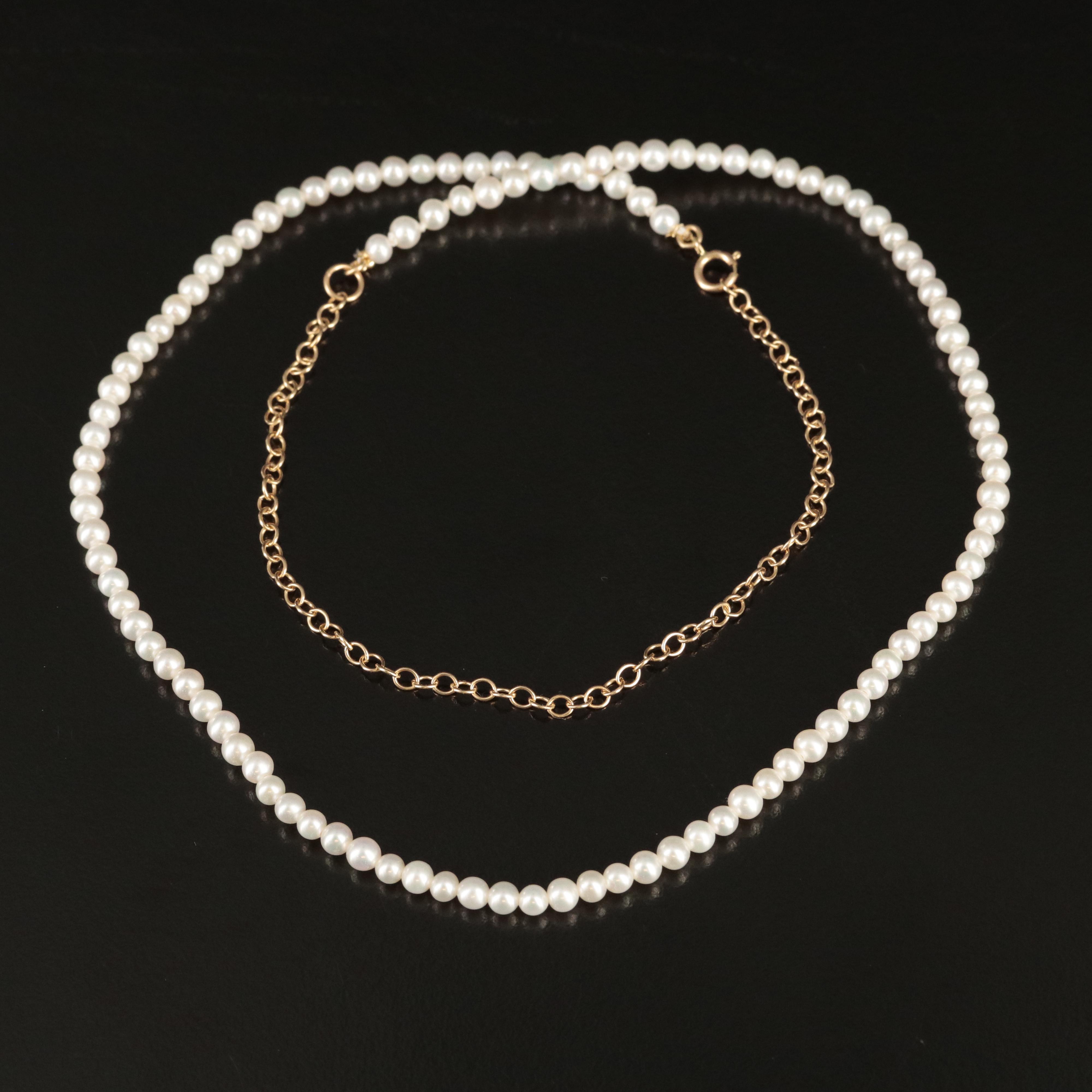 14K Pearl Necklace
