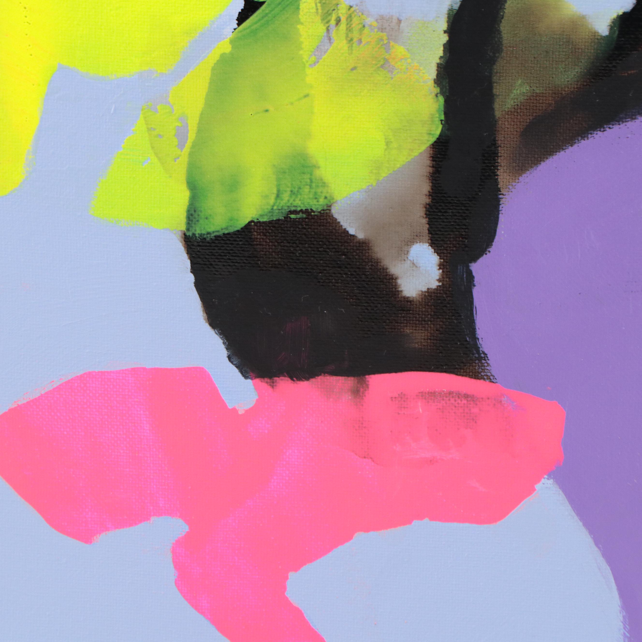 Milagros Pongo Abstract Mixed Media Painting "New Life," 21st Century