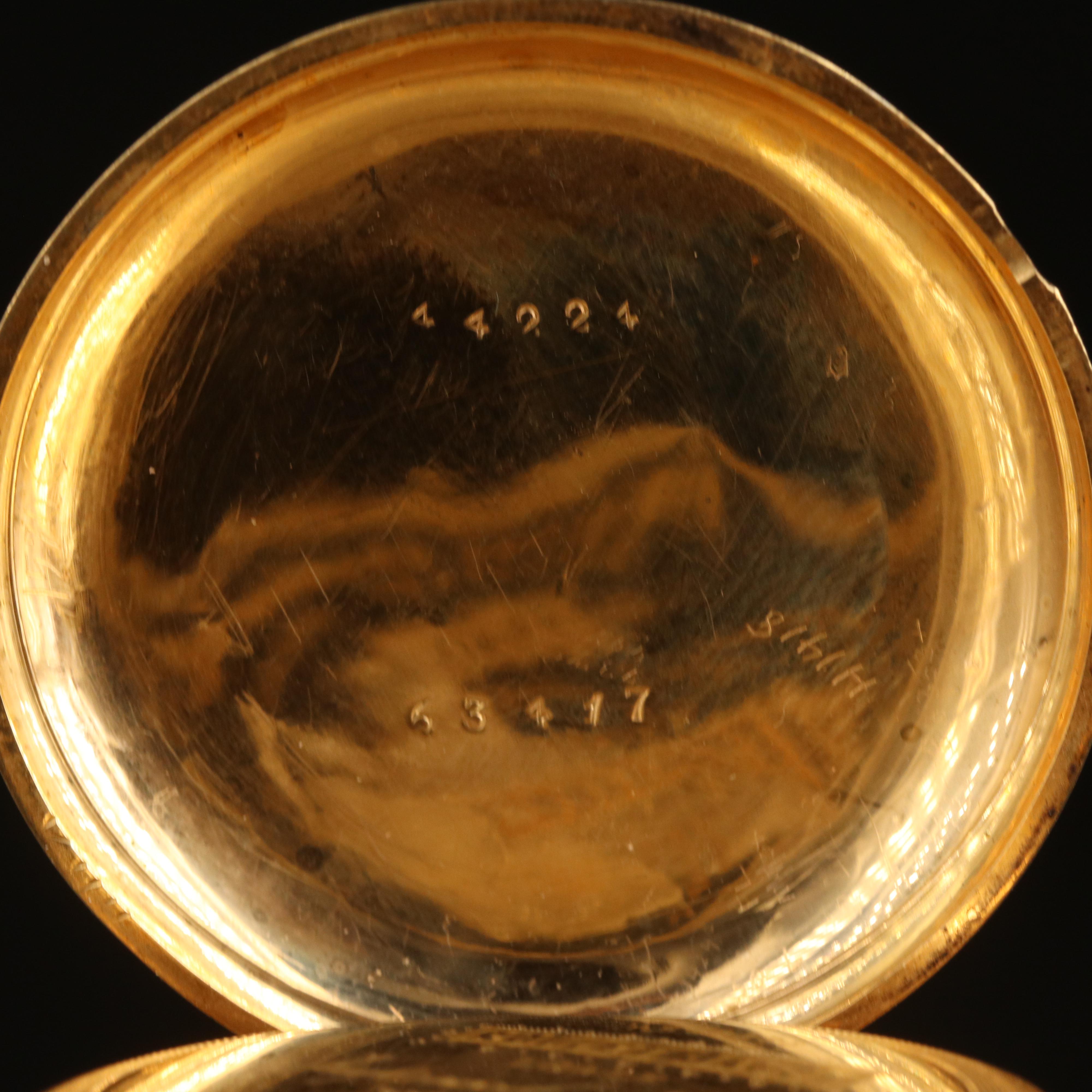 18K Waltham Open Face Pocket Watch