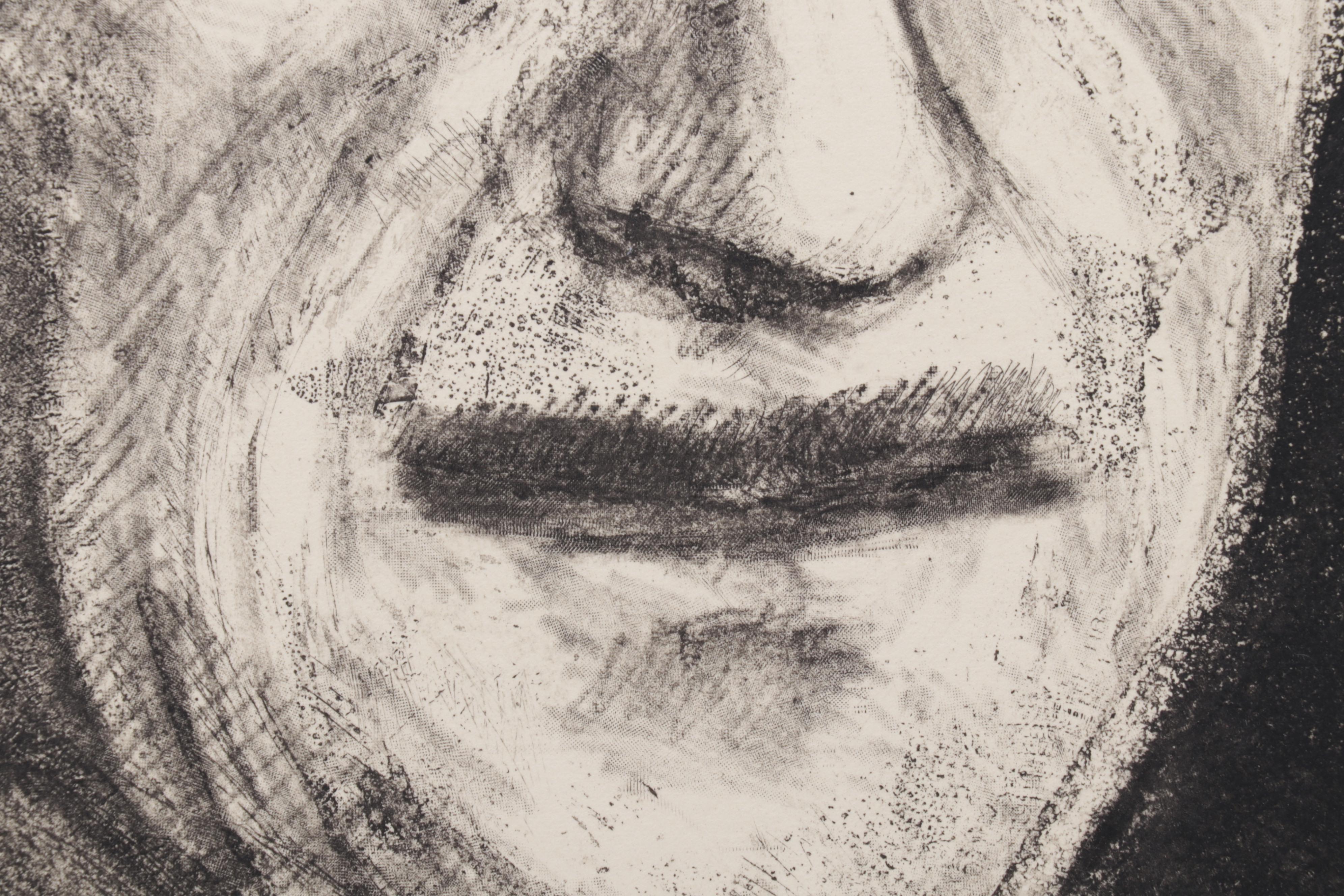 Sidney Chafetz Etching With Aquatint "George Orwell," 1984