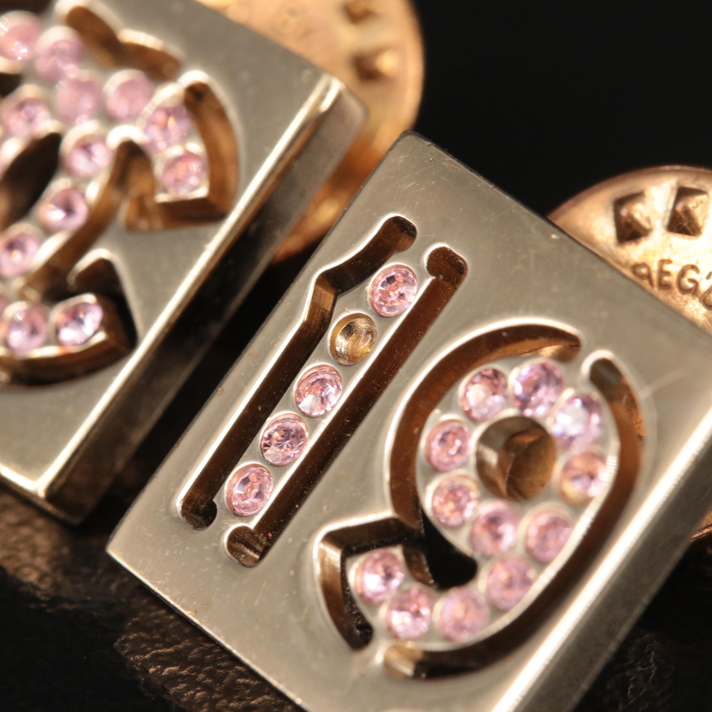 Chanel Rhinestone "CC" Logo and No.19 Pins