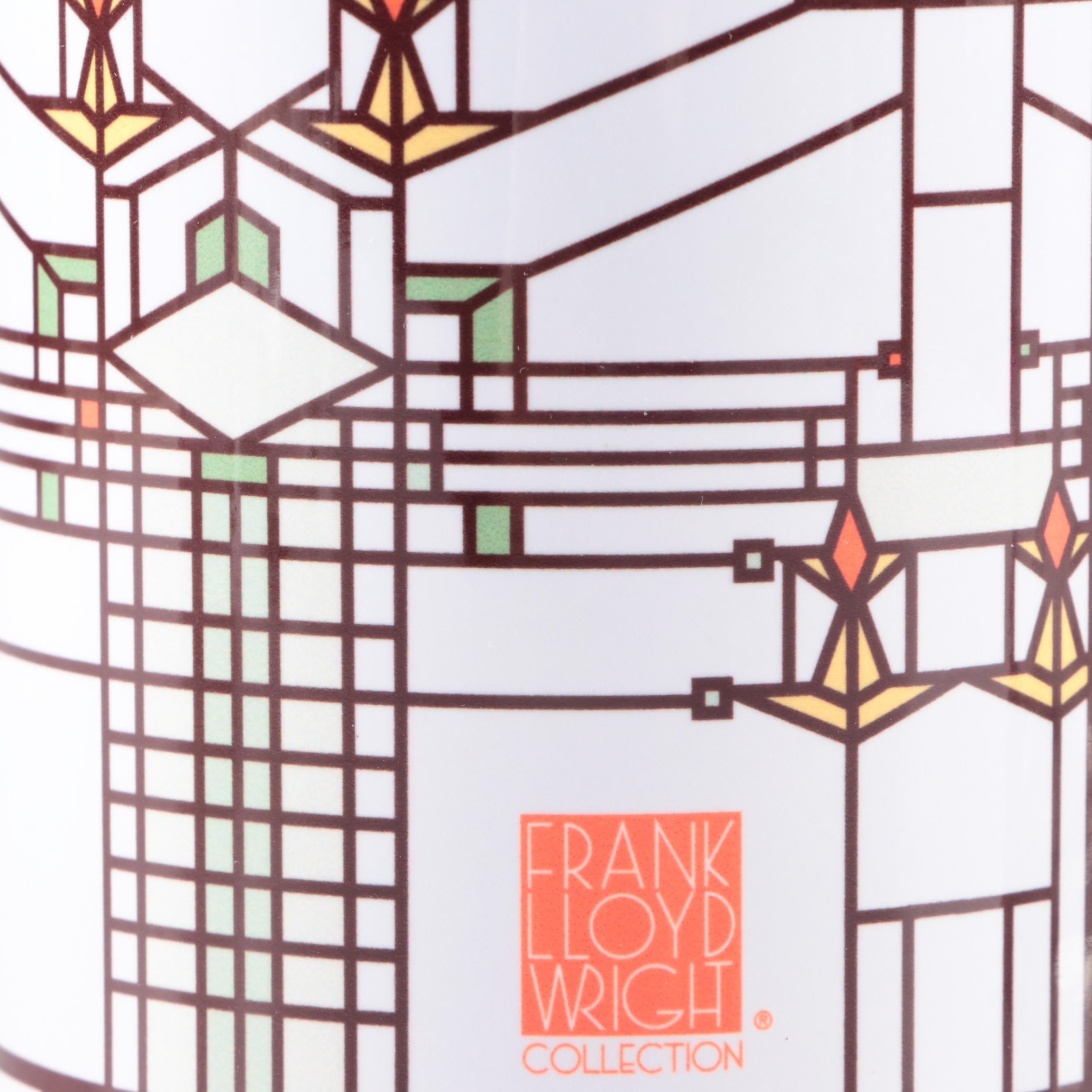 Frank Lloyd Wright Foundation "April Showers" Tumblers with Mugs and Tray